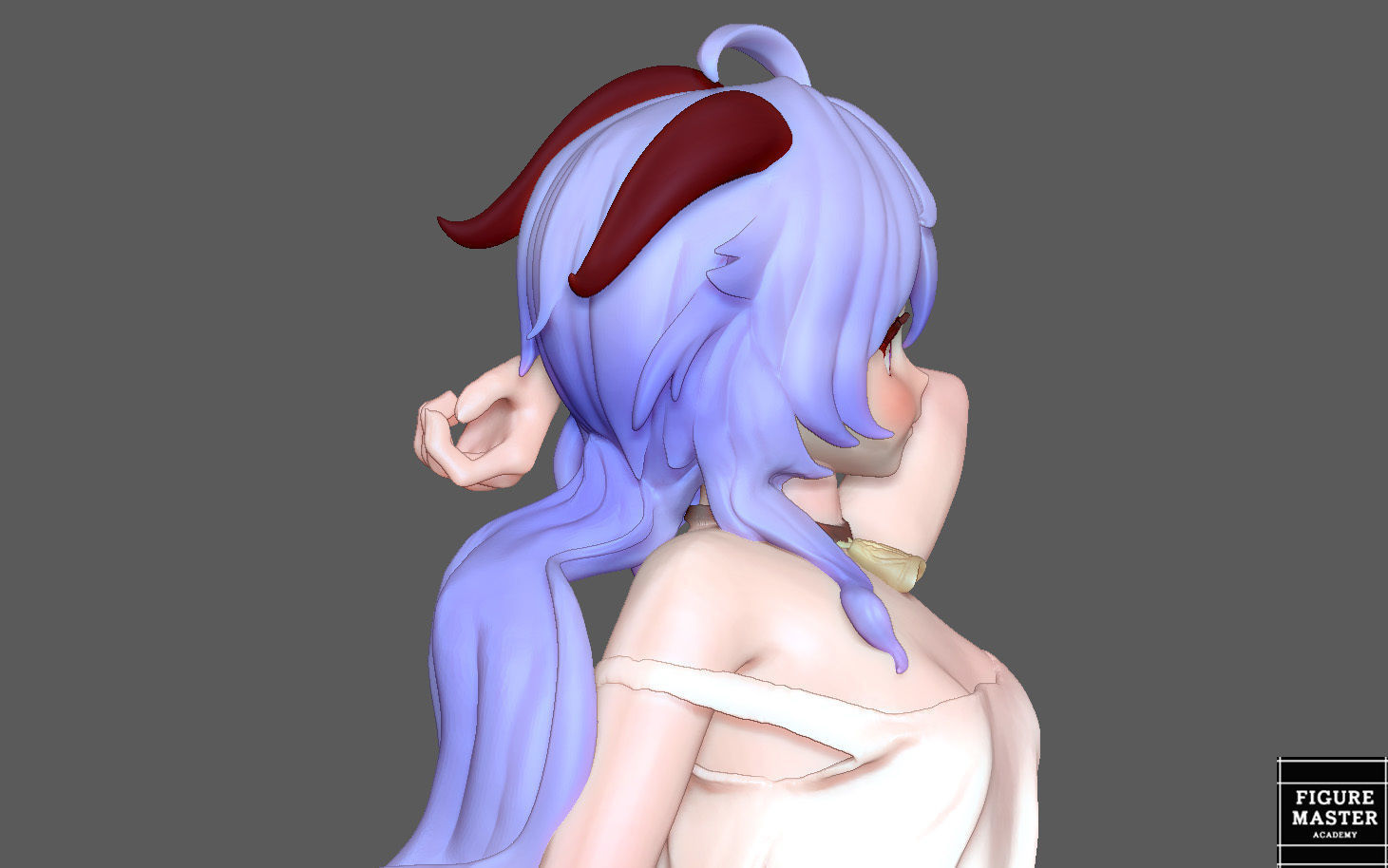  GANYU GENSHIN IMPACT CUTE GIRL GAME CHARACTER ANIME 3D print model_16