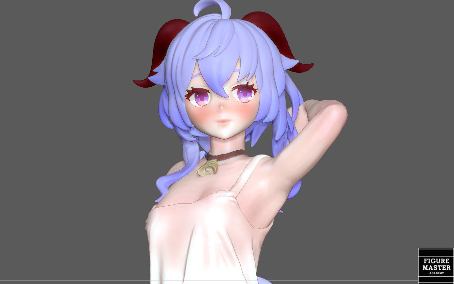  GANYU GENSHIN IMPACT CUTE GIRL GAME CHARACTER ANIME 3D print model_1