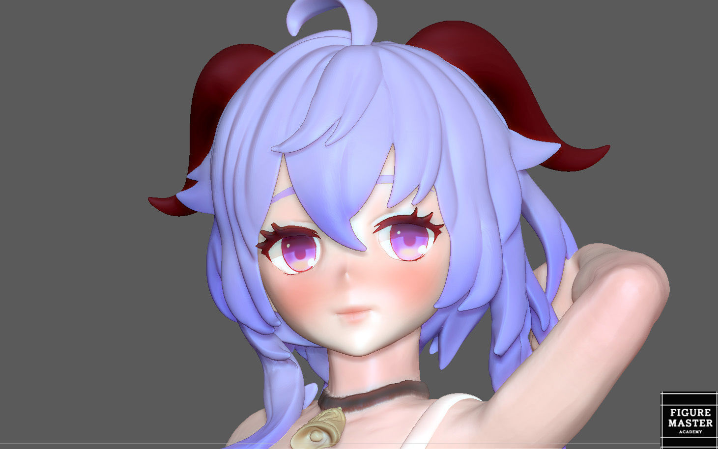  GANYU GENSHIN IMPACT CUTE GIRL GAME CHARACTER ANIME 3D print model_2