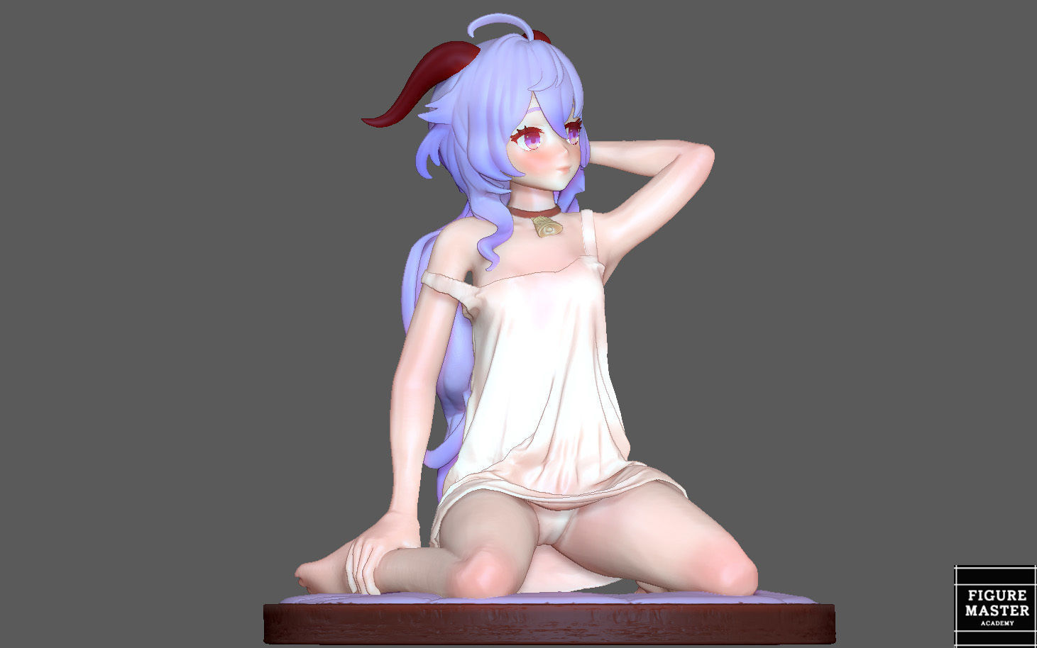  GANYU GENSHIN IMPACT CUTE GIRL GAME CHARACTER ANIME 3D print model_10