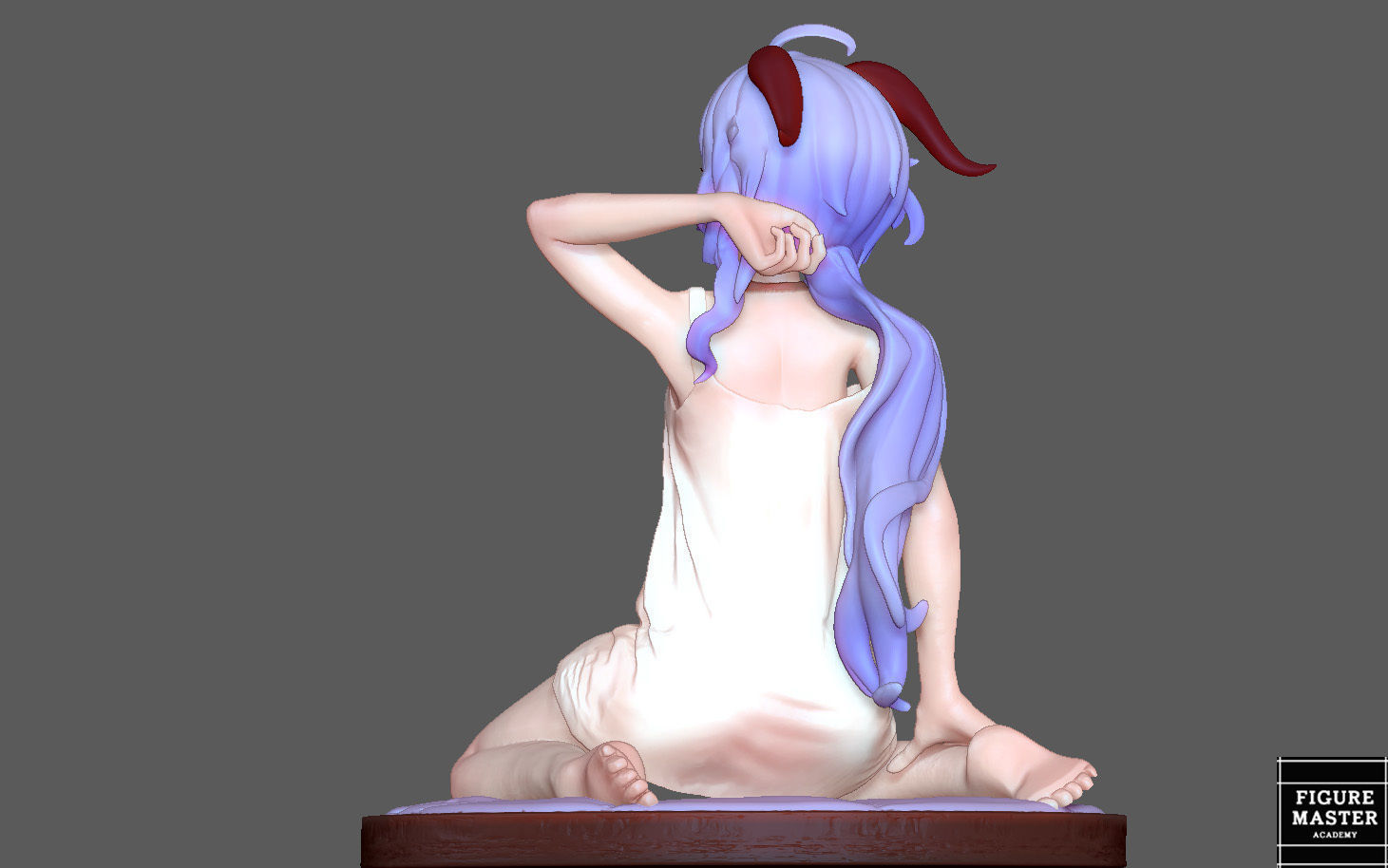  GANYU GENSHIN IMPACT CUTE GIRL GAME CHARACTER ANIME 3D print model_7