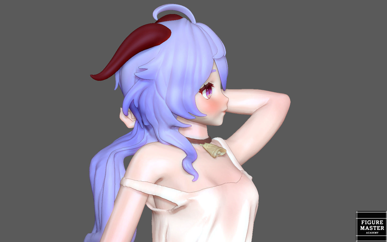  GANYU GENSHIN IMPACT CUTE GIRL GAME CHARACTER ANIME 3D print model_13