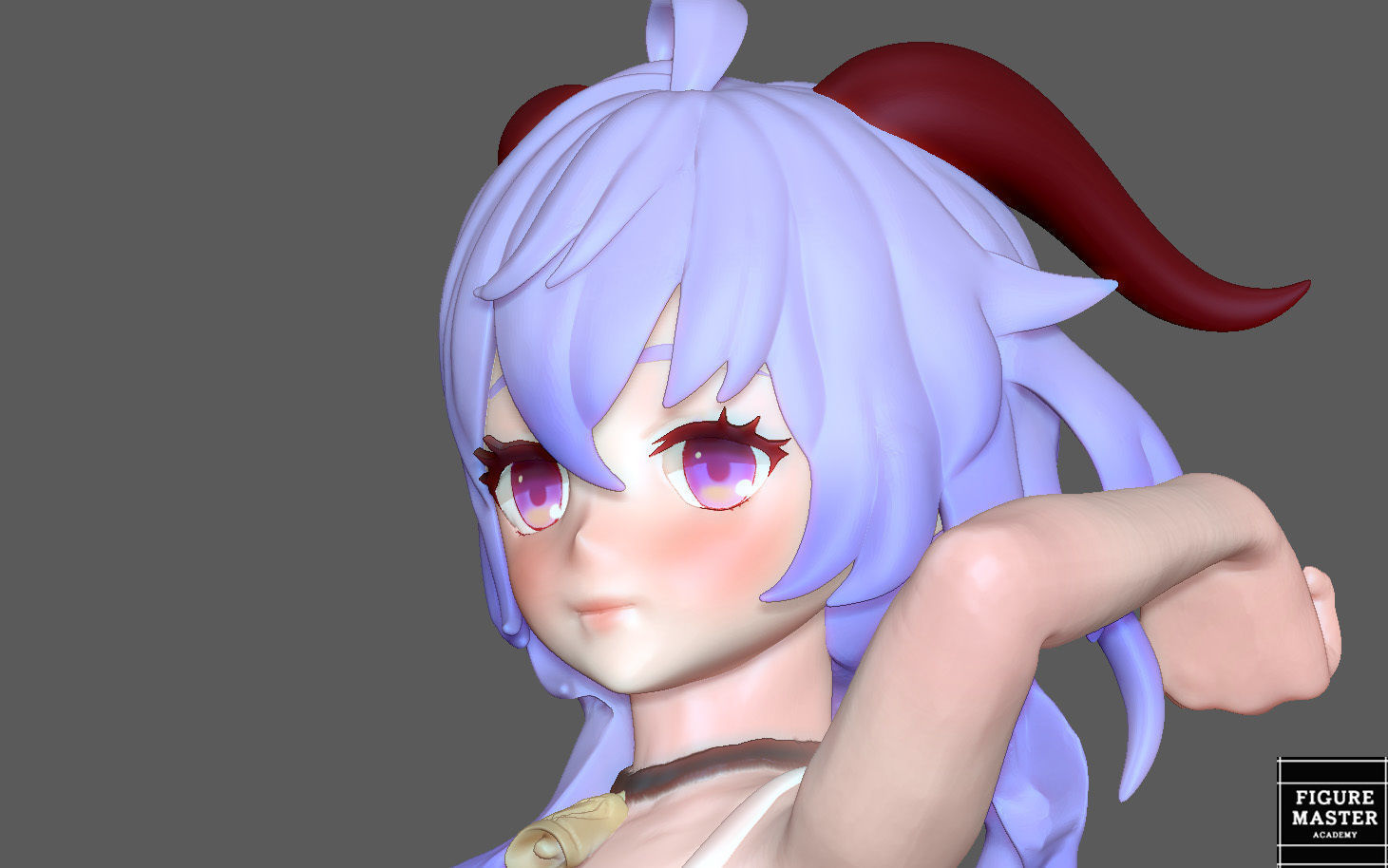  GANYU GENSHIN IMPACT CUTE GIRL GAME CHARACTER ANIME 3D print model_19
