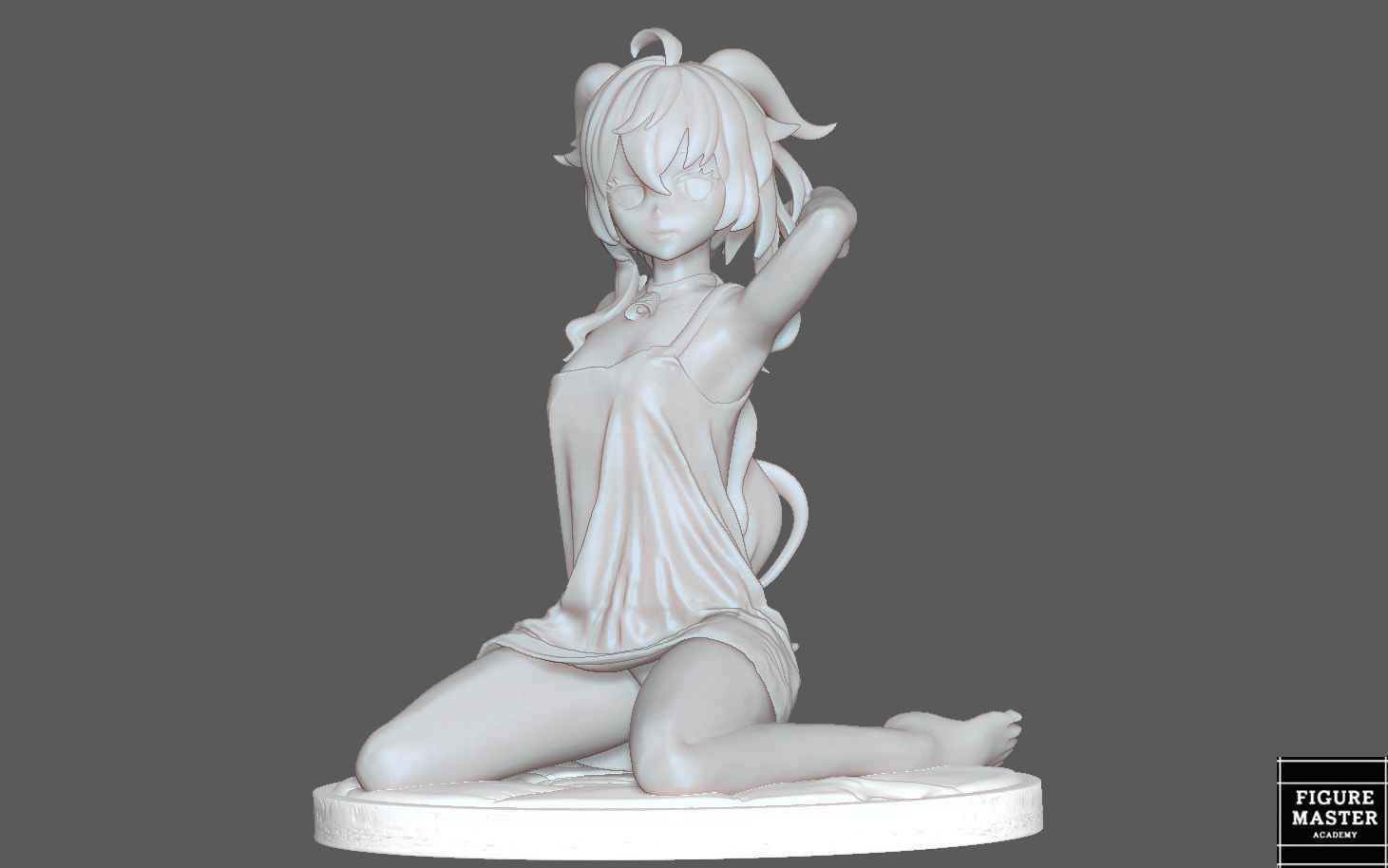  GANYU GENSHIN IMPACT CUTE GIRL GAME CHARACTER ANIME 3D print model_24