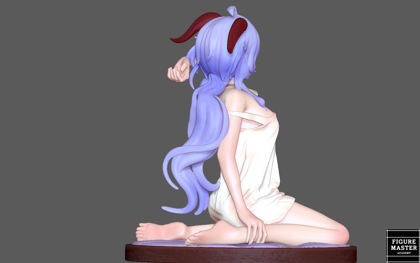  GANYU GENSHIN IMPACT CUTE GIRL GAME CHARACTER ANIME 3D print model_11