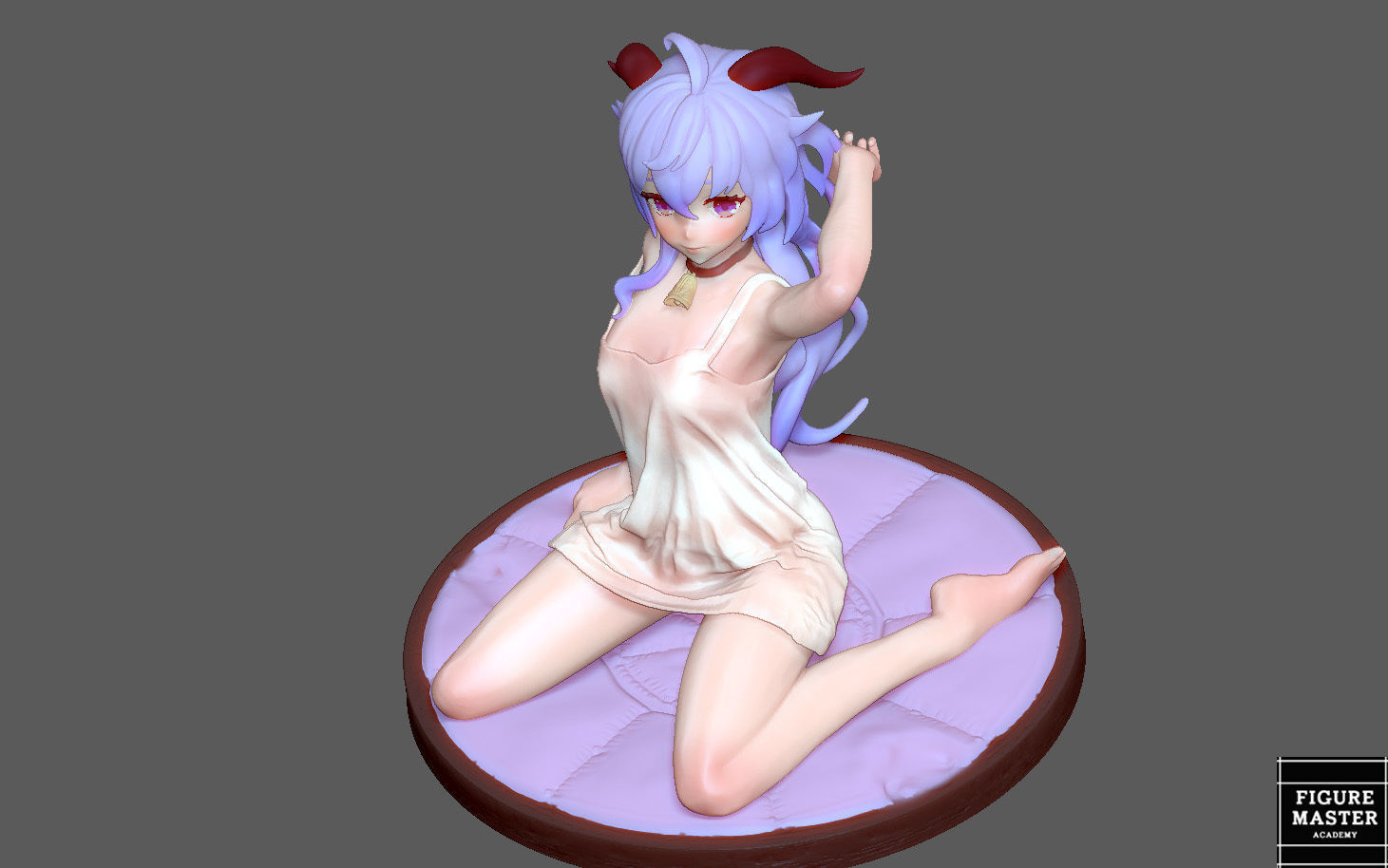  GANYU GENSHIN IMPACT CUTE GIRL GAME CHARACTER ANIME 3D print model_20