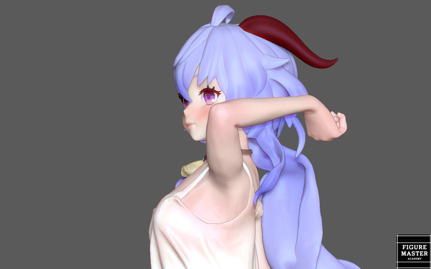  GANYU GENSHIN IMPACT CUTE GIRL GAME CHARACTER ANIME 3D print model_14