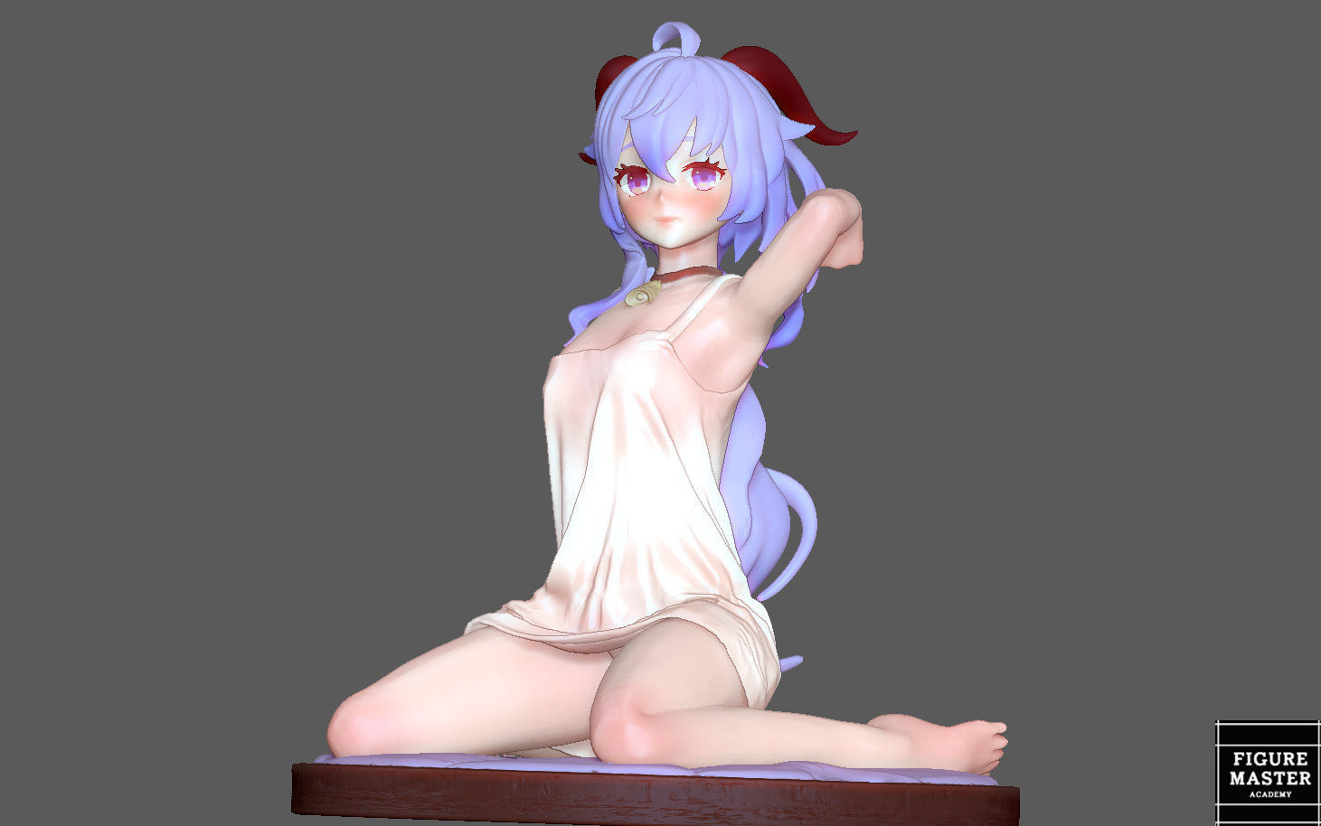  GANYU GENSHIN IMPACT CUTE GIRL GAME CHARACTER ANIME 3D print model_8