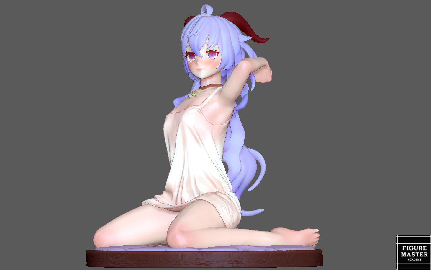 GANYU GENSHIN IMPACT CUTE GIRL GAME CHARACTER ANIME 3D print model_17