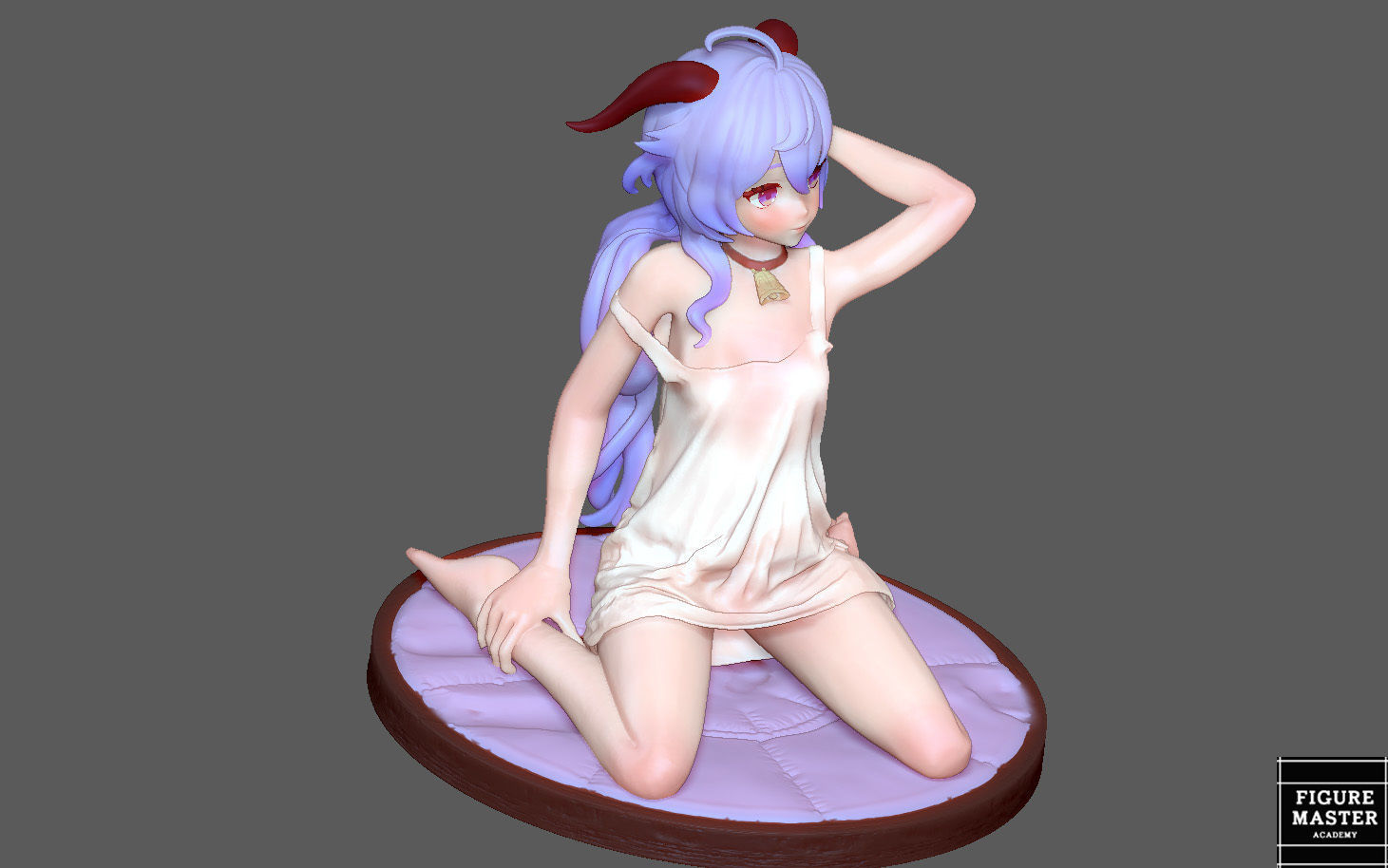  GANYU GENSHIN IMPACT CUTE GIRL GAME CHARACTER ANIME 3D print model_21