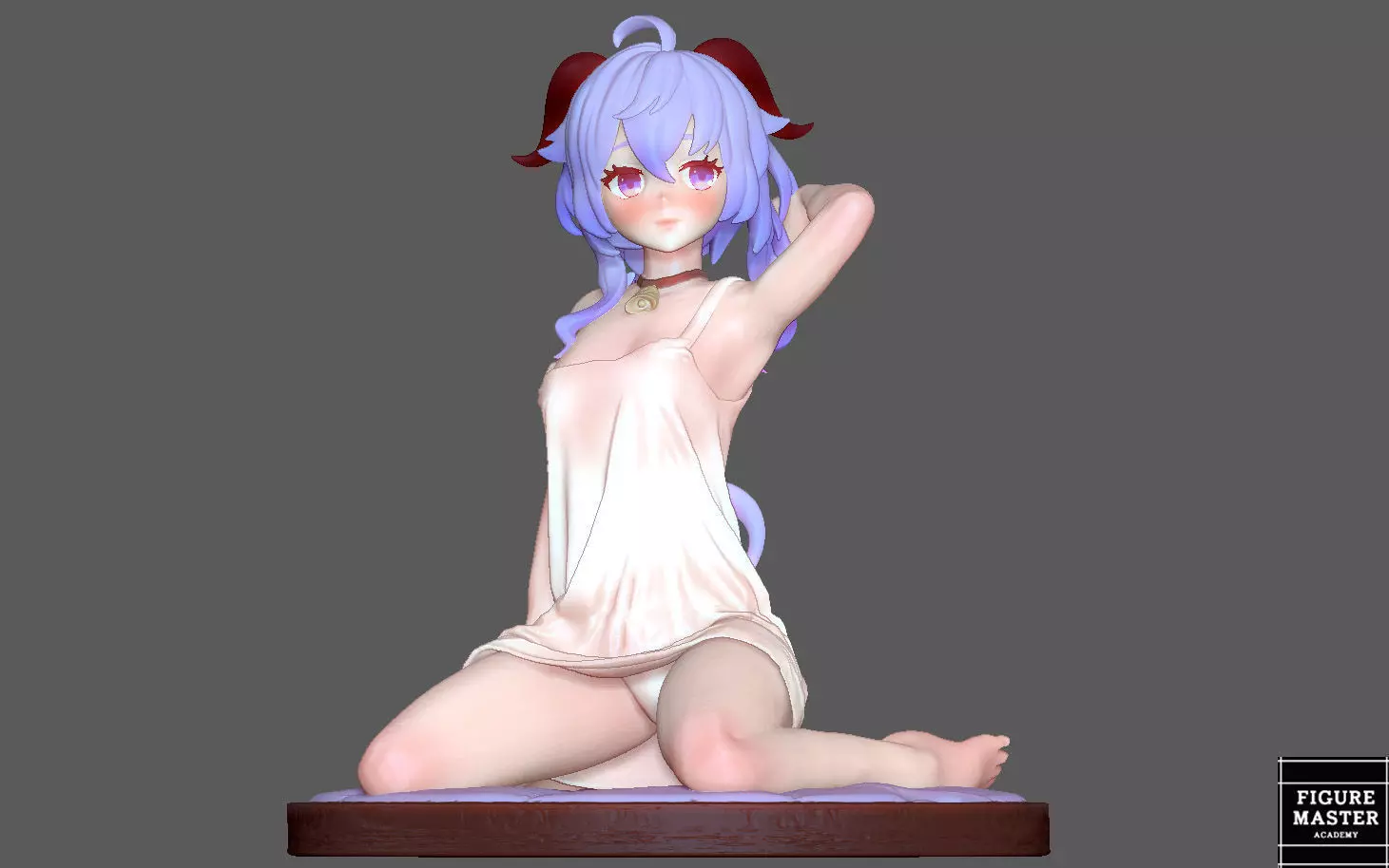  GANYU GENSHIN IMPACT CUTE GIRL GAME CHARACTER ANIME 3D print model_0