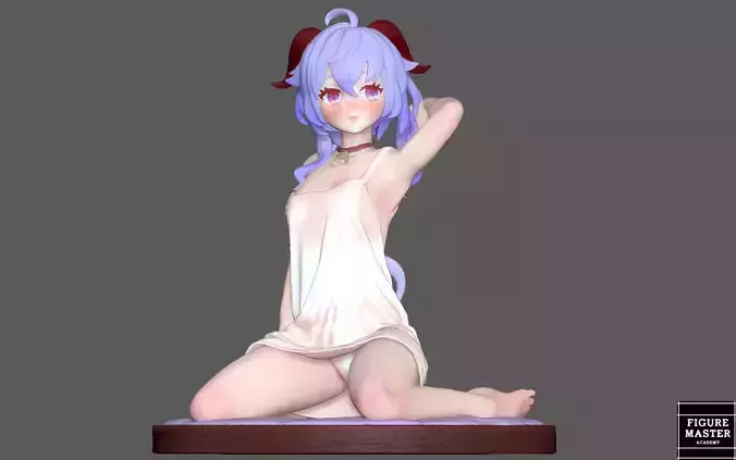  GANYU GENSHIN IMPACT CUTE GIRL GAME CHARACTER ANIME 3D print model