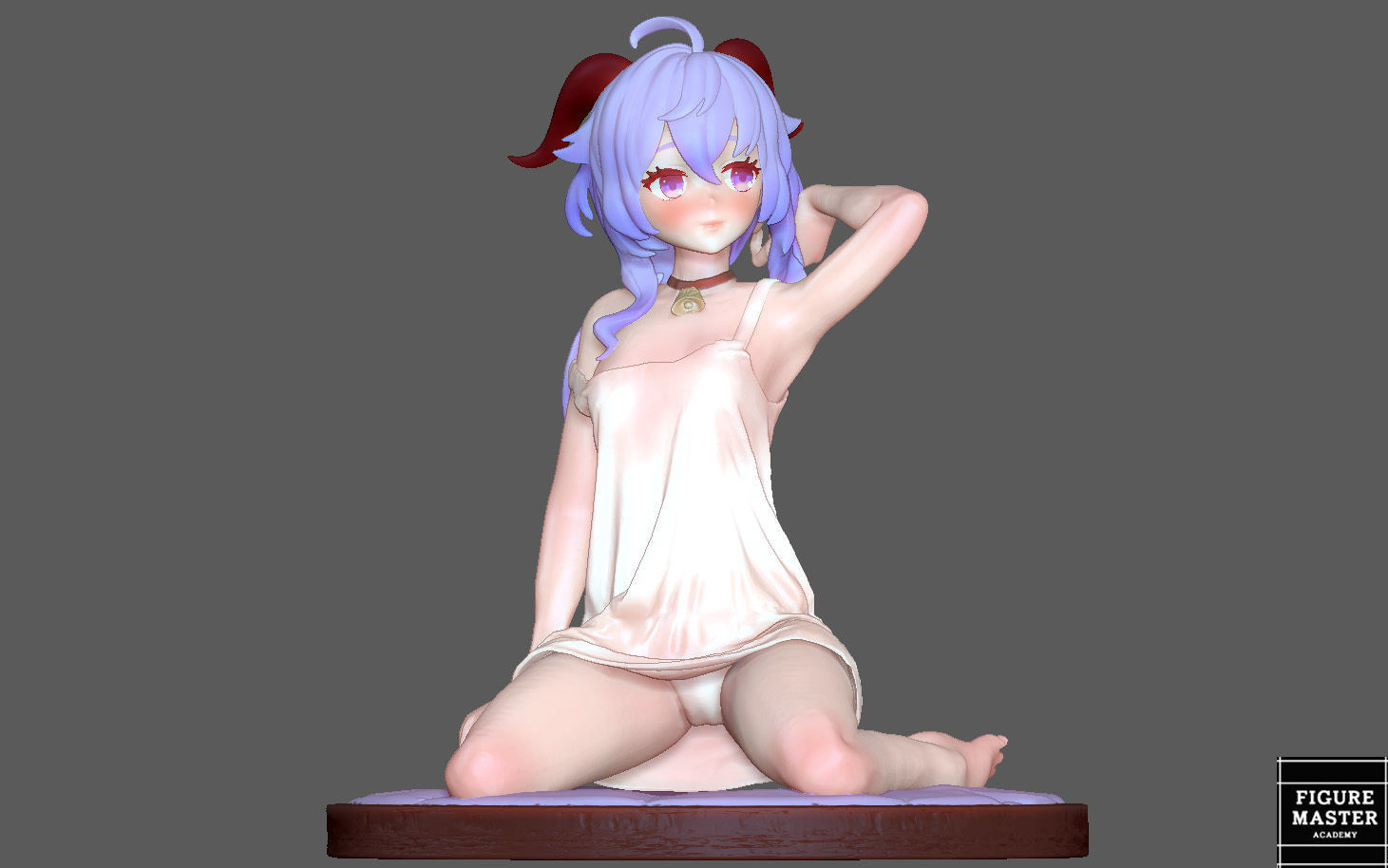  GANYU GENSHIN IMPACT CUTE GIRL GAME CHARACTER ANIME 3D print model_5