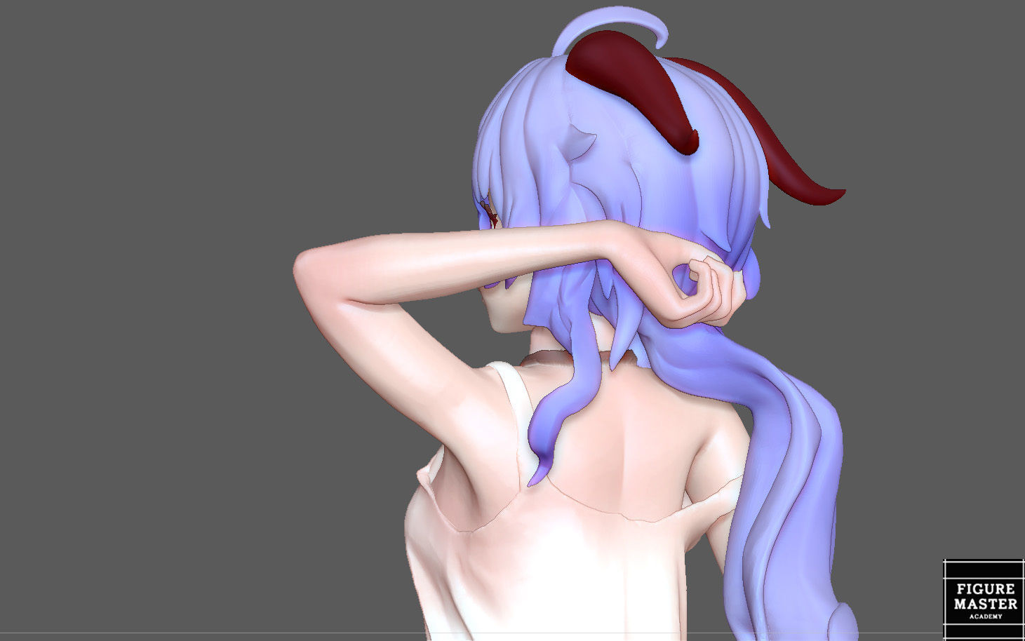  GANYU GENSHIN IMPACT CUTE GIRL GAME CHARACTER ANIME 3D print model_15