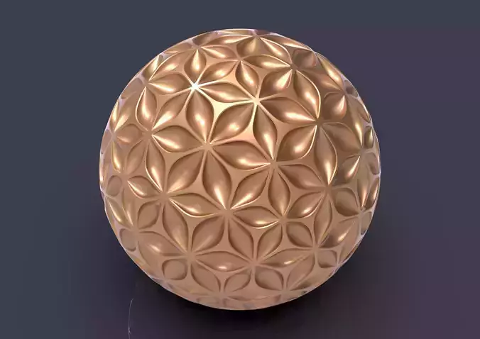 sphereleaf flower of life egg 3D print model