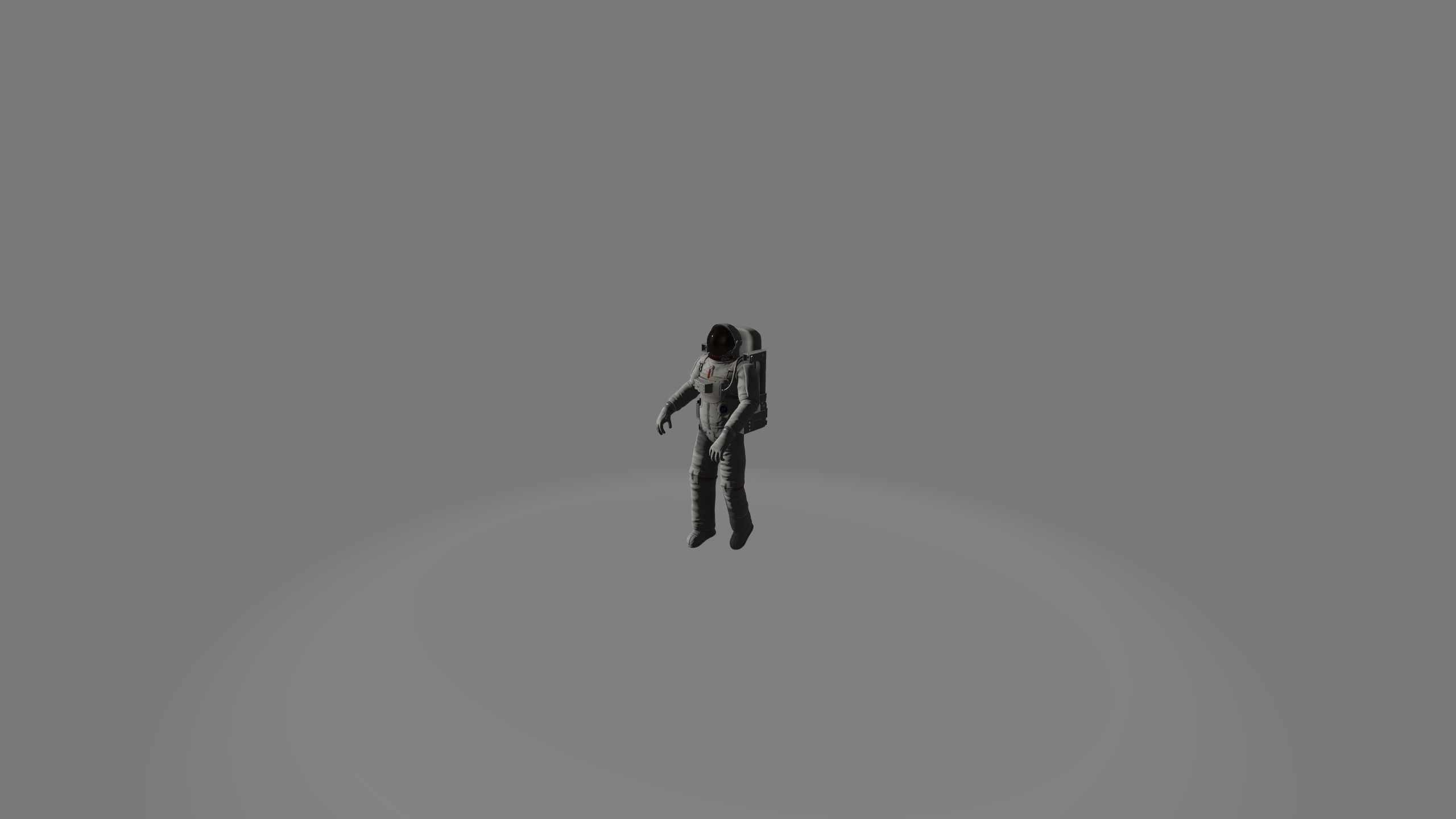 animated astronaut Low-poly 3D model_3