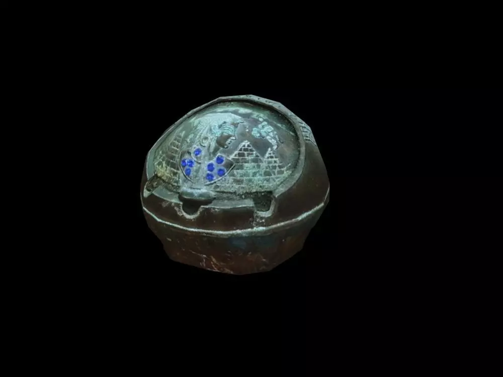 Ashtray stone egg 3D model