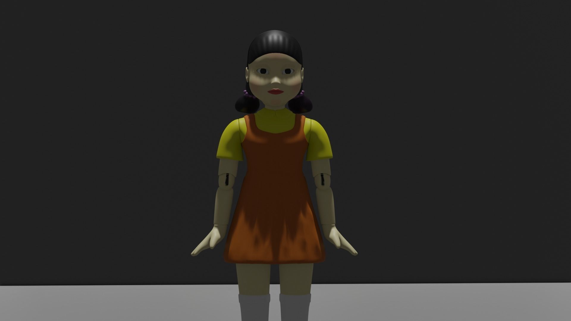 squid games doll 3D model_3