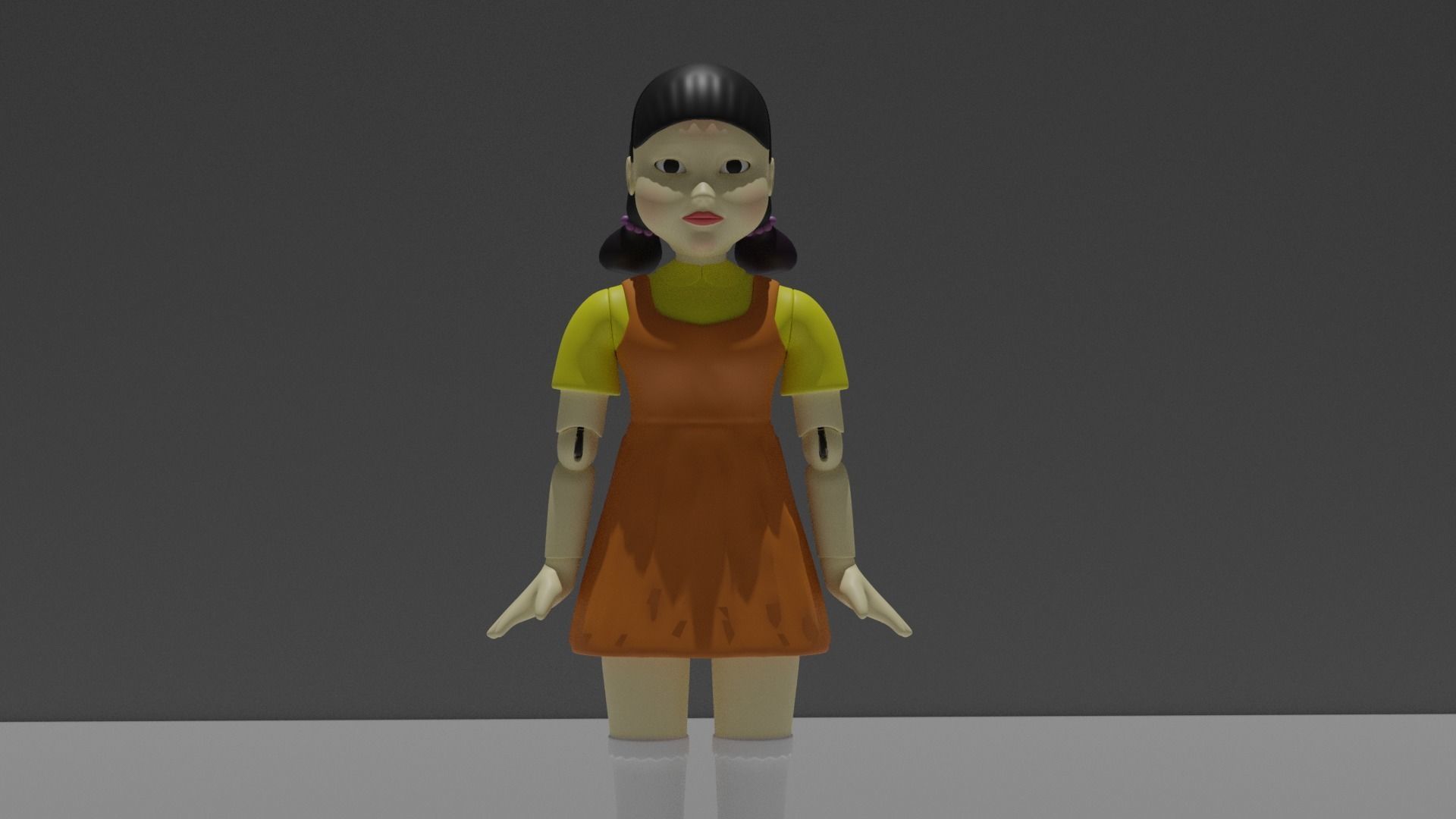 squid games doll 3D model_6