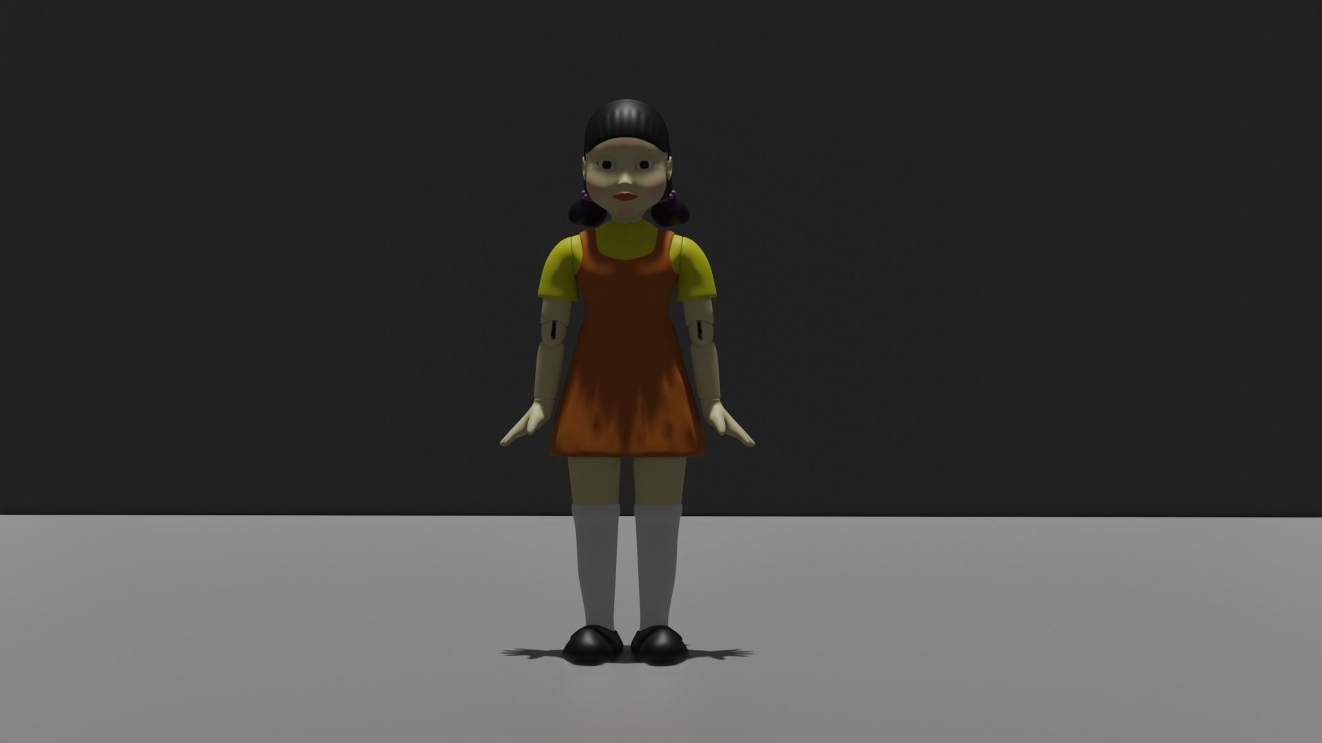 squid games doll 3D model_1