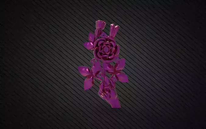 New Model rose locket gold 3gm rhino matrix 