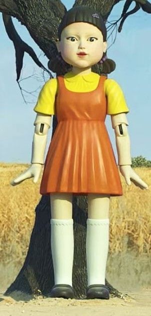 Squid Game - Robot Doll  Low-poly 3D model_2