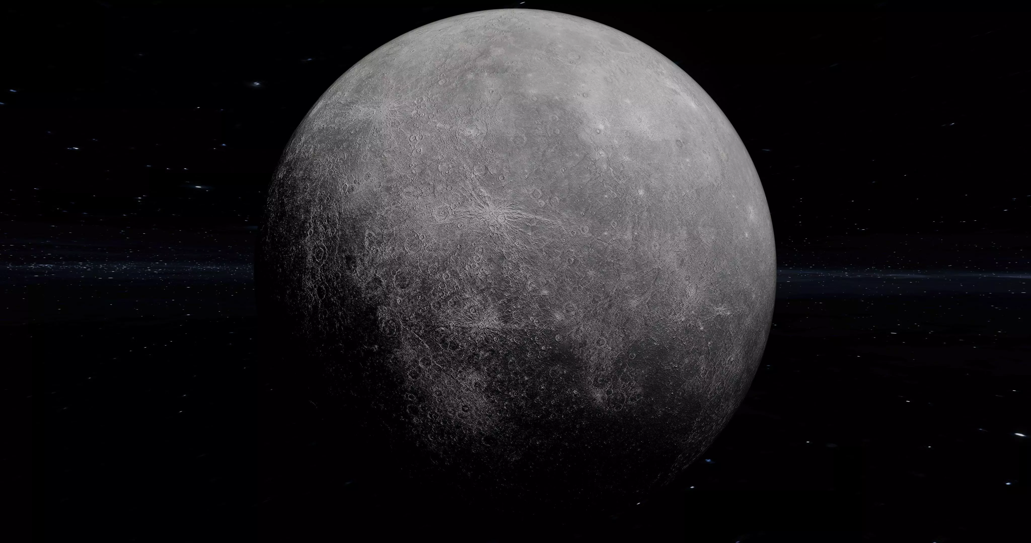 Animated Mercury planet 3D model_0