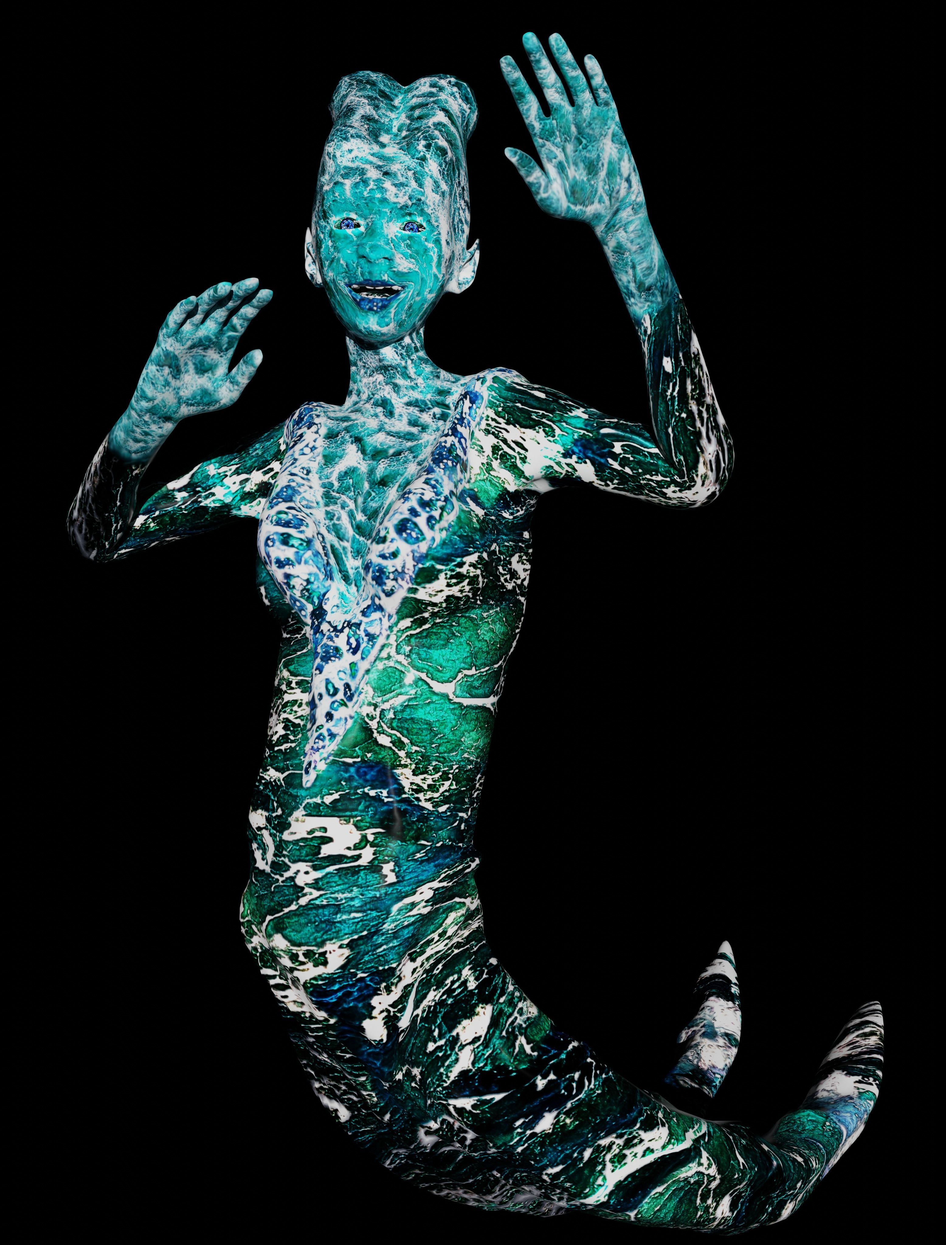 Water Ghost - Lake Low-poly 3D model_6
