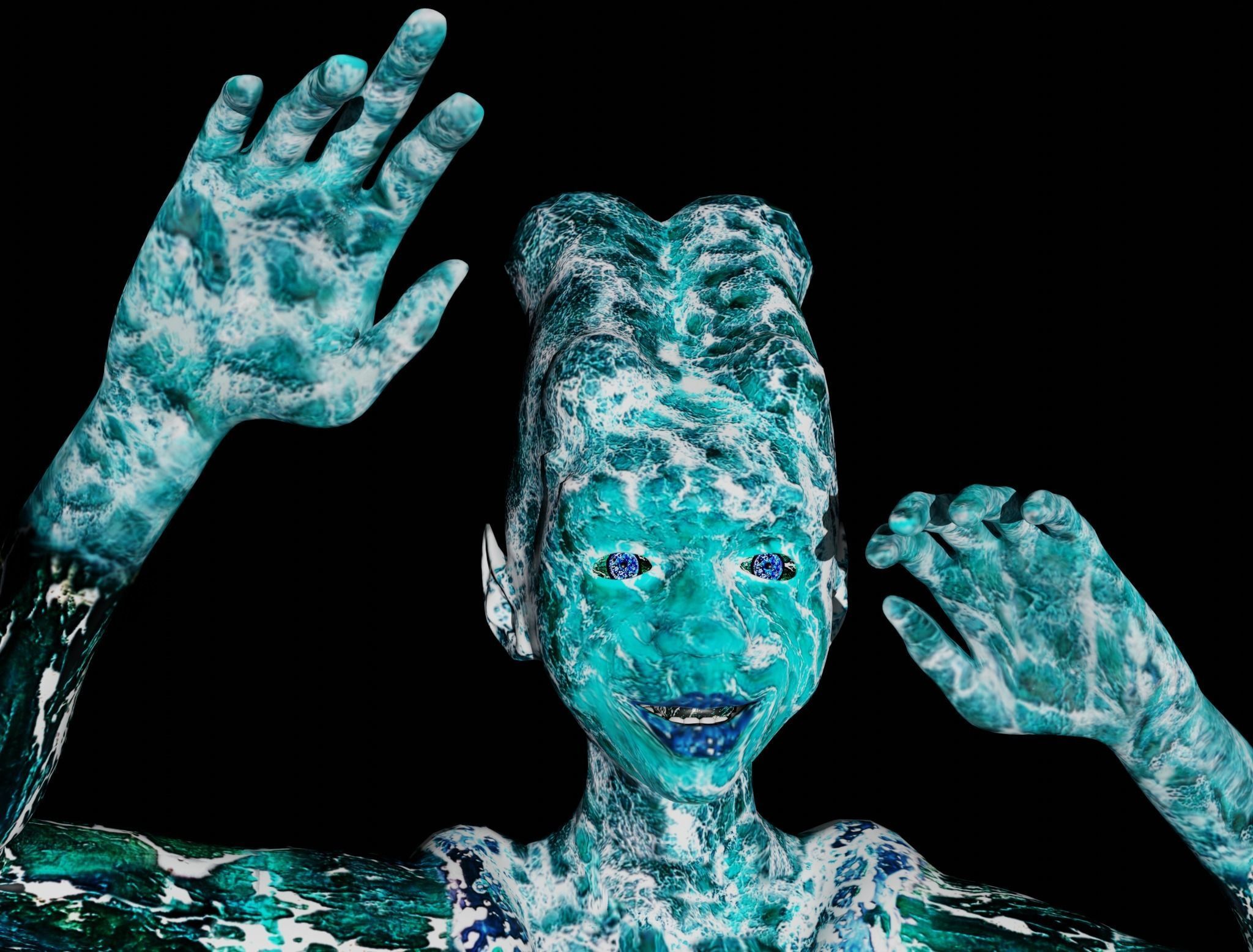 Water Ghost - Lake Low-poly 3D model_7