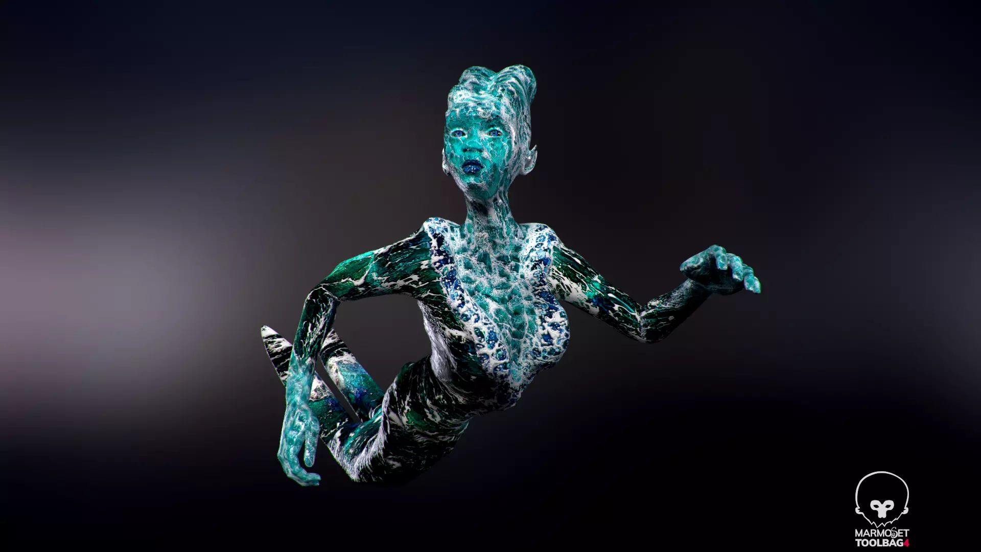 Water Ghost - Lake Low-poly 3D model_0