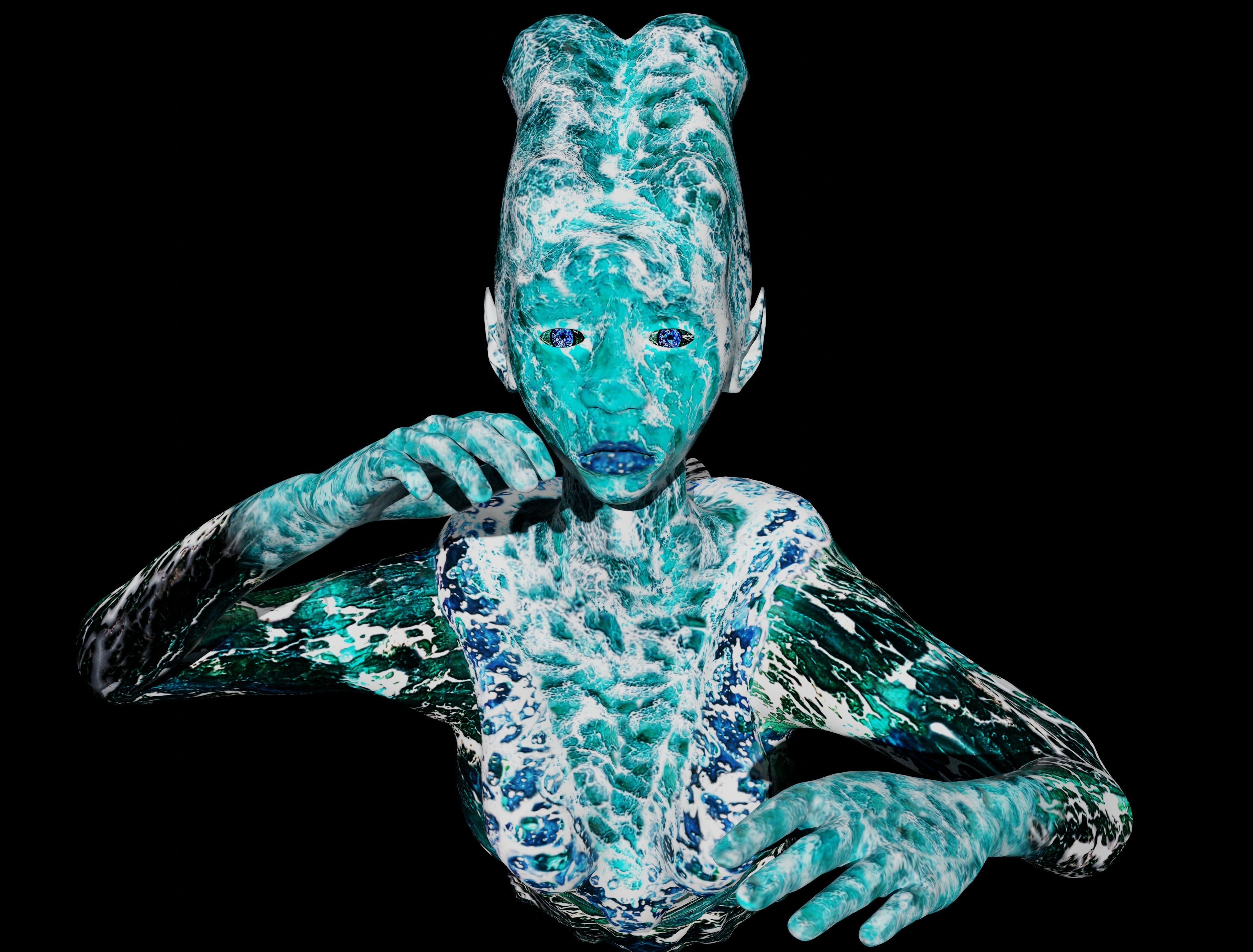 Water Ghost - Lake Low-poly 3D model_5