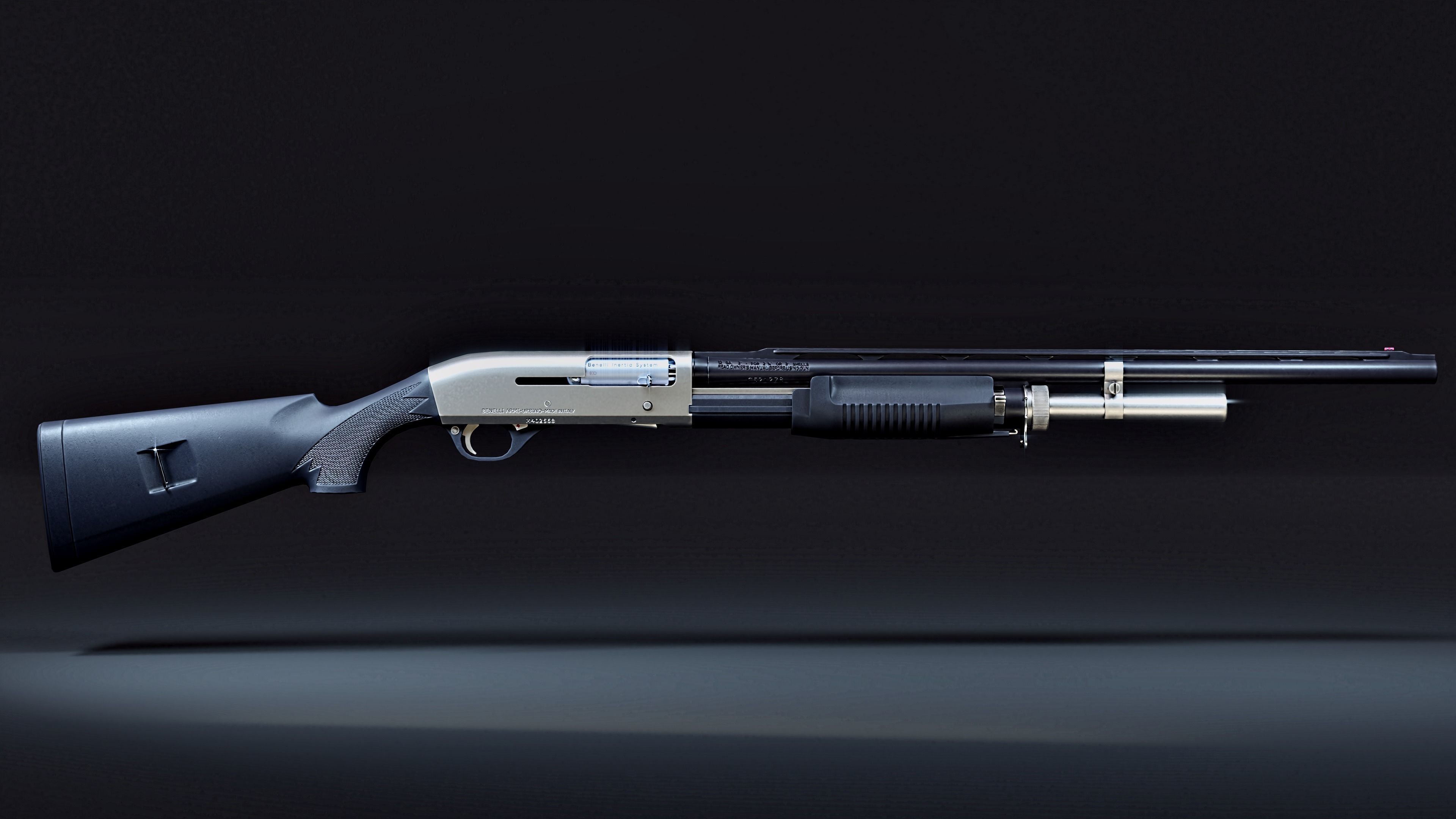 Benelli M3 Super 90 Kromo Low-poly 3D model_8