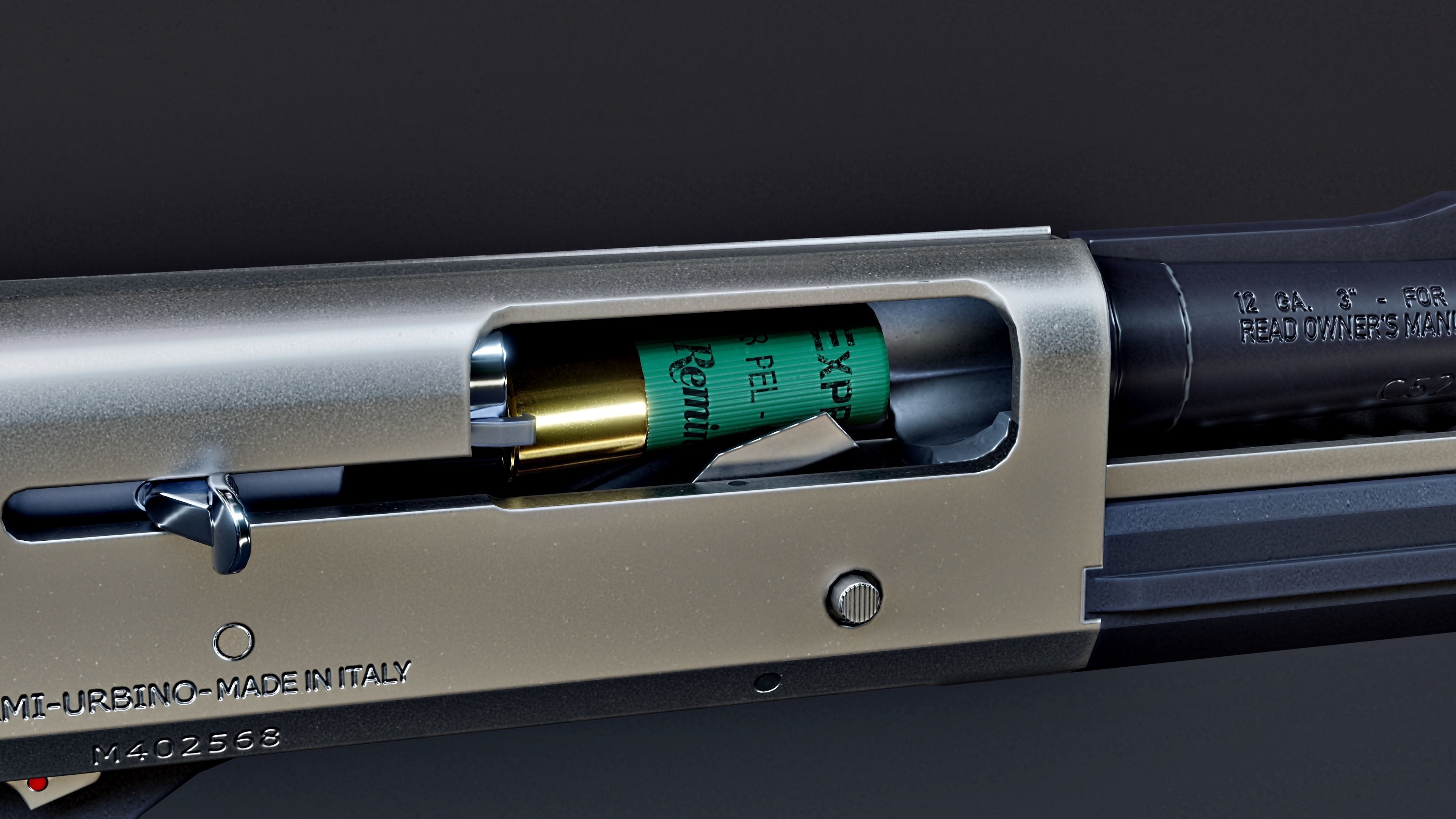 Benelli M3 Super 90 Kromo Low-poly 3D model_6