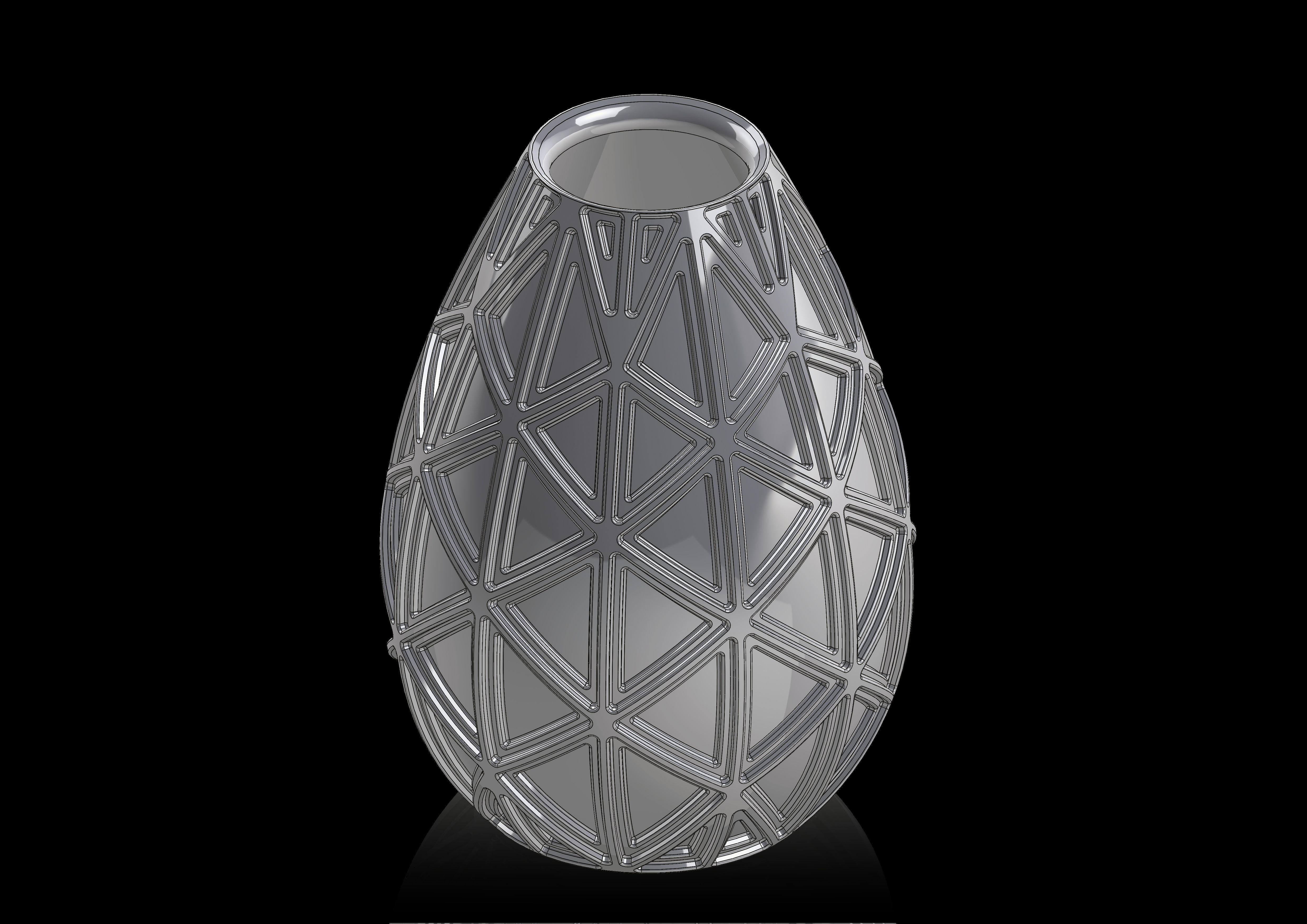 vaseset geometric vase 3D print model_2