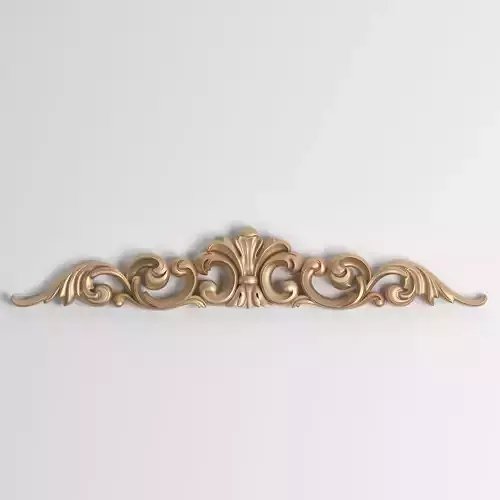 3D Model Carved Decor Element