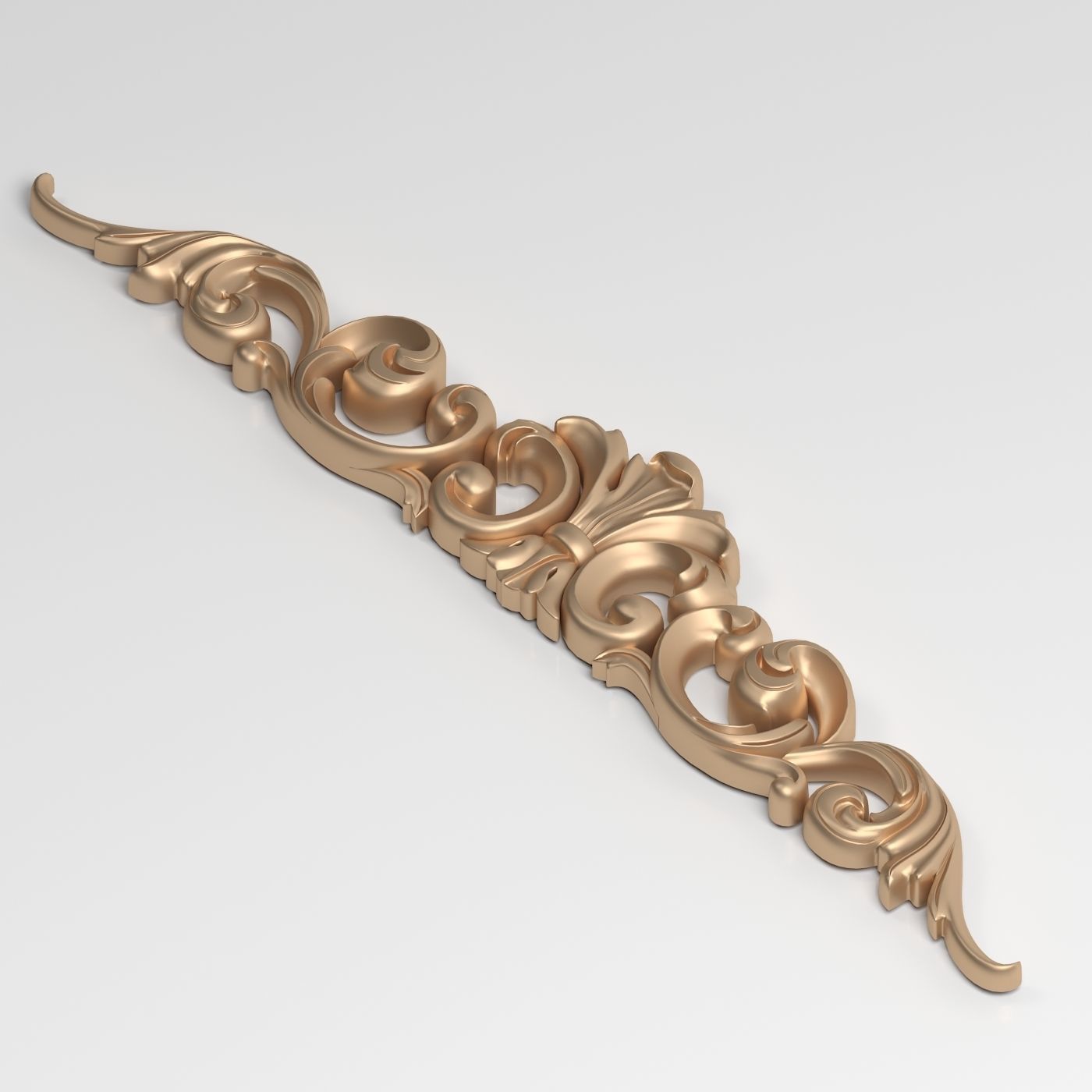 3D Model Carved Decor Element 3D print model_3