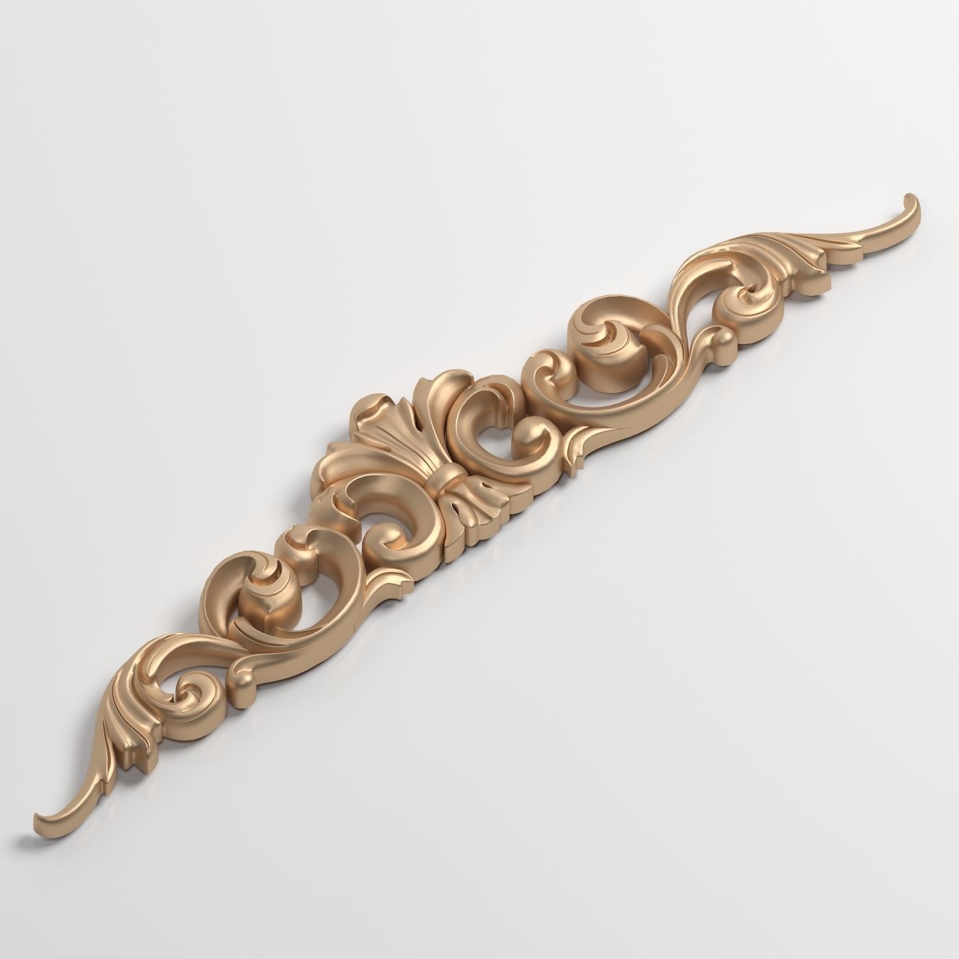 3D Model Carved Decor Element 3D print model_2