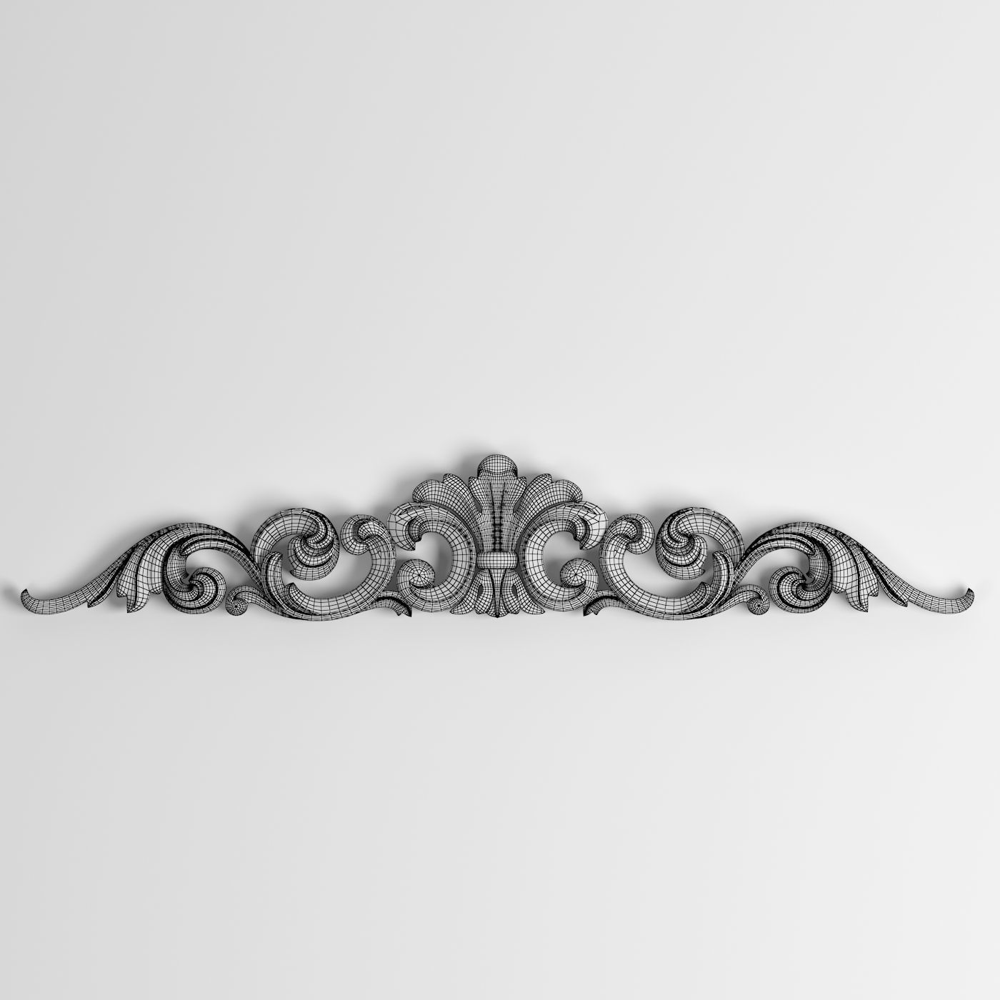 3D Model Carved Decor Element 3D print model_1