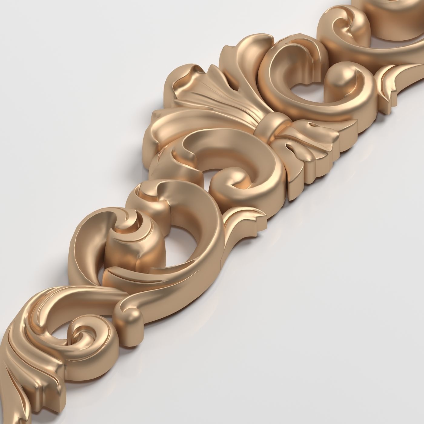 3D Model Carved Decor Element 3D print model_4