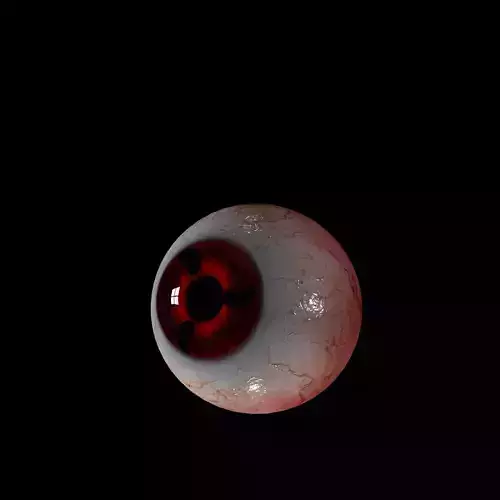 Eyeball human eye with blood 3D model