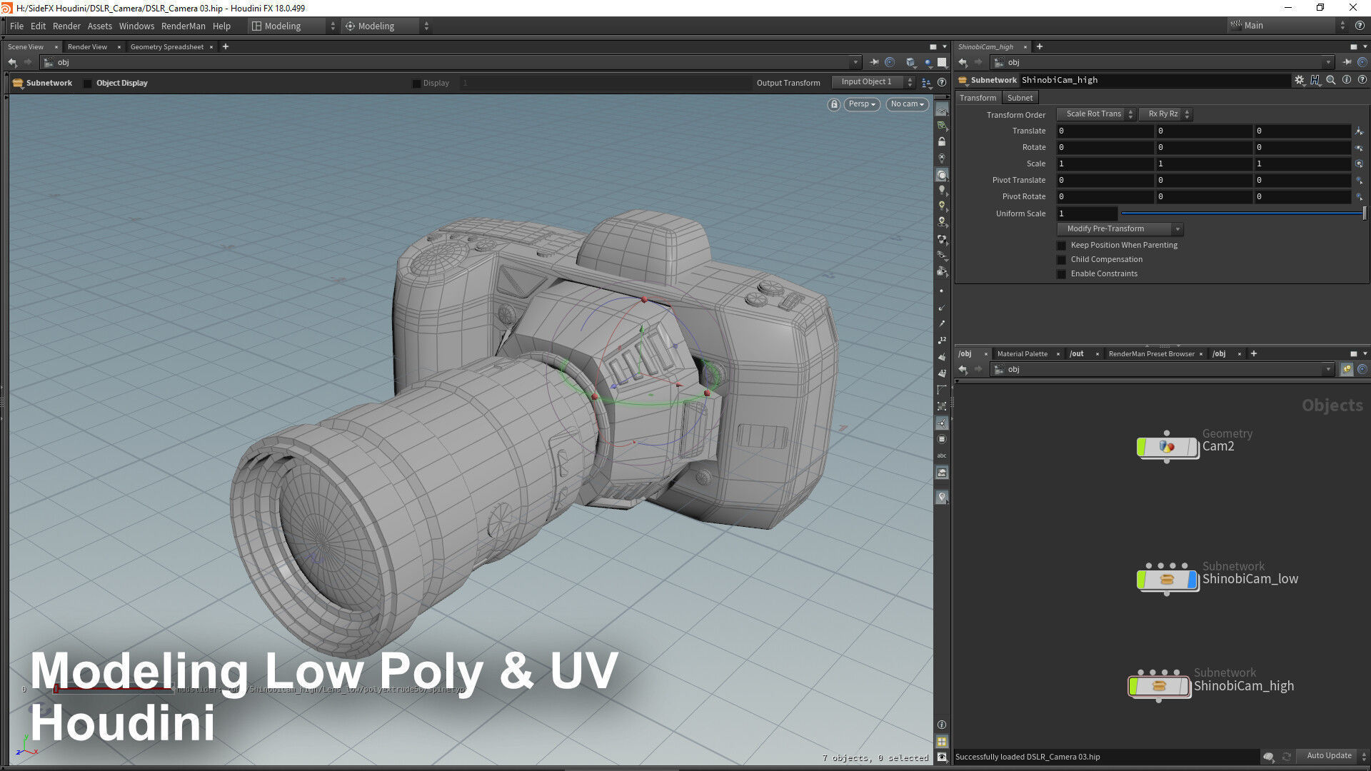Shinobi DSLR Camera Low-poly 3D model_4