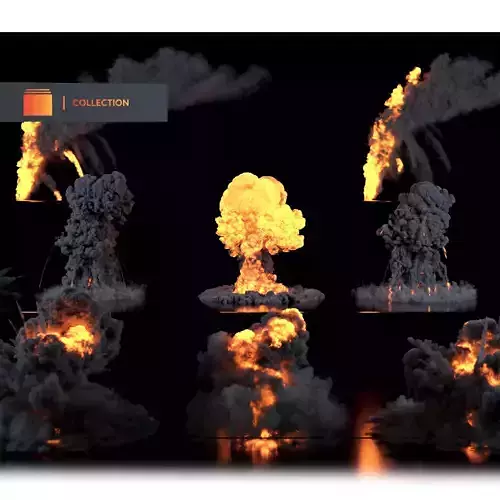 Explosiv VDB-Pack 3D model 3D model