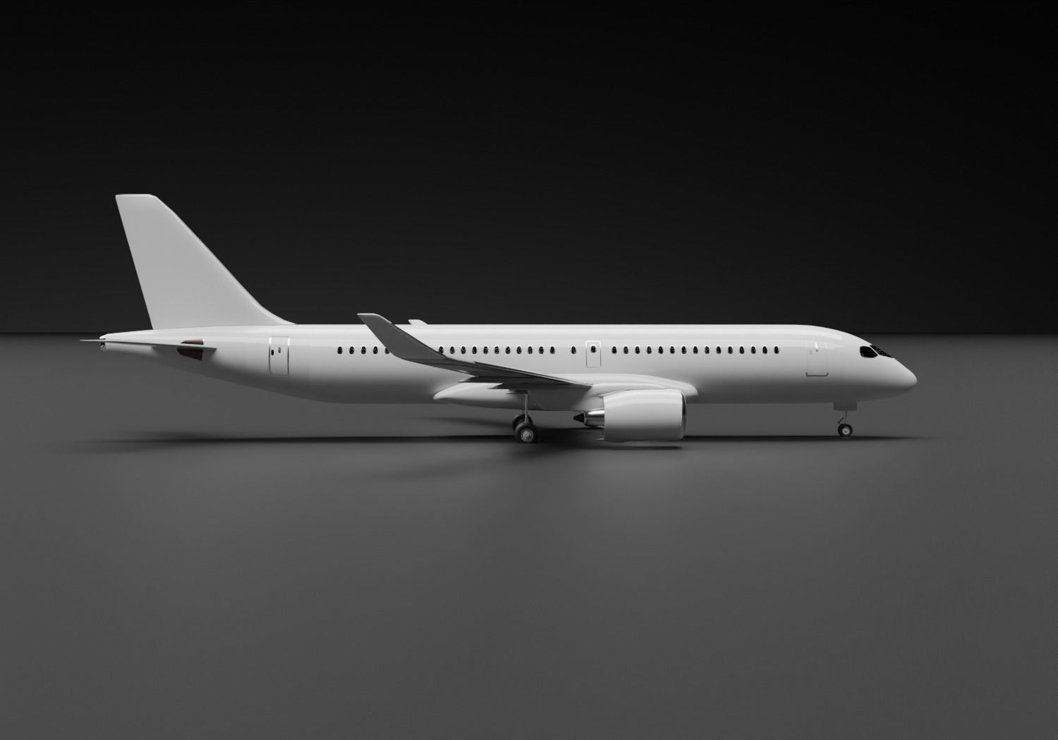 Airbus A220-300 Air Baltic Livery 3D model_10