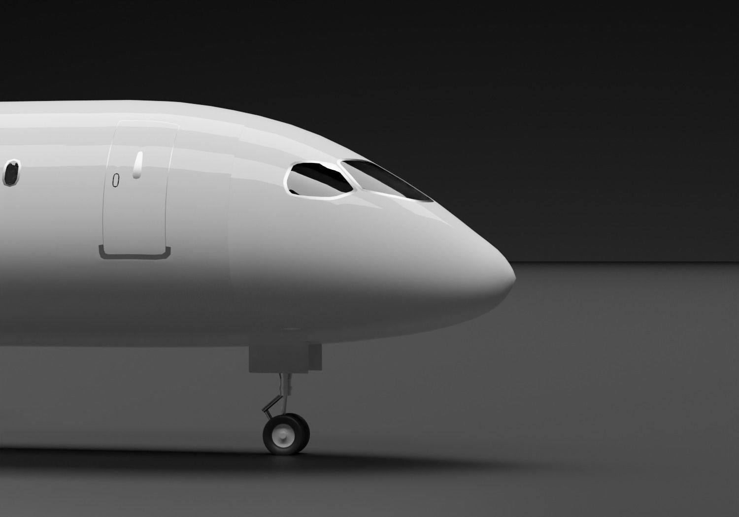 Airbus A220-300 Air Baltic Livery 3D model_9