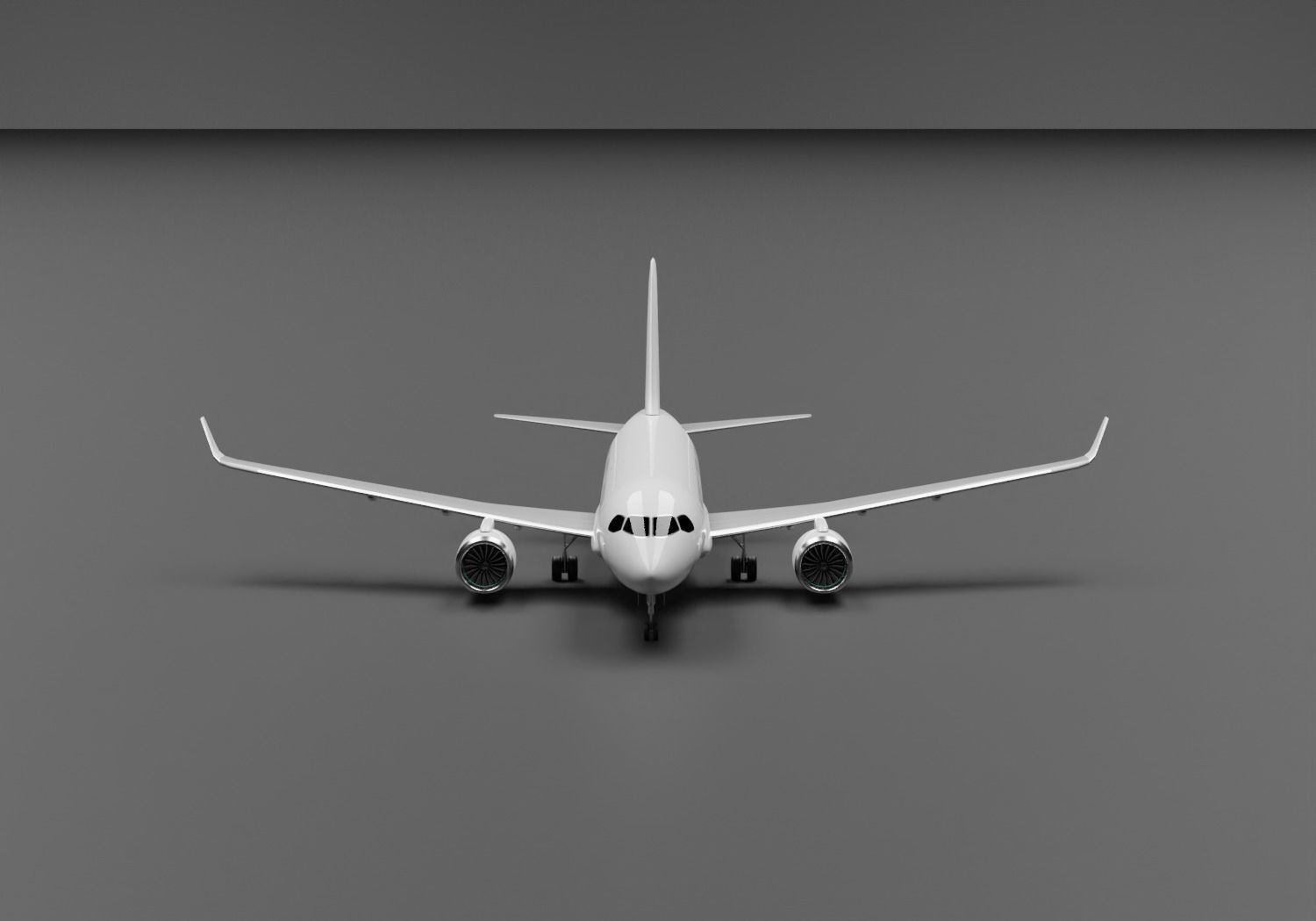 Airbus A220-300 Air Baltic Livery 3D model_11
