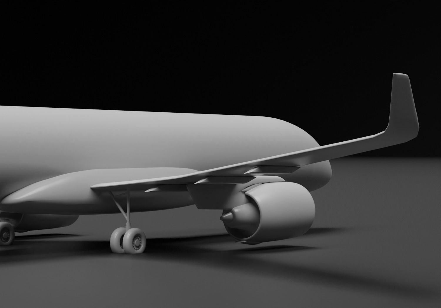 Airbus A220-300 Air Baltic Livery 3D model_14