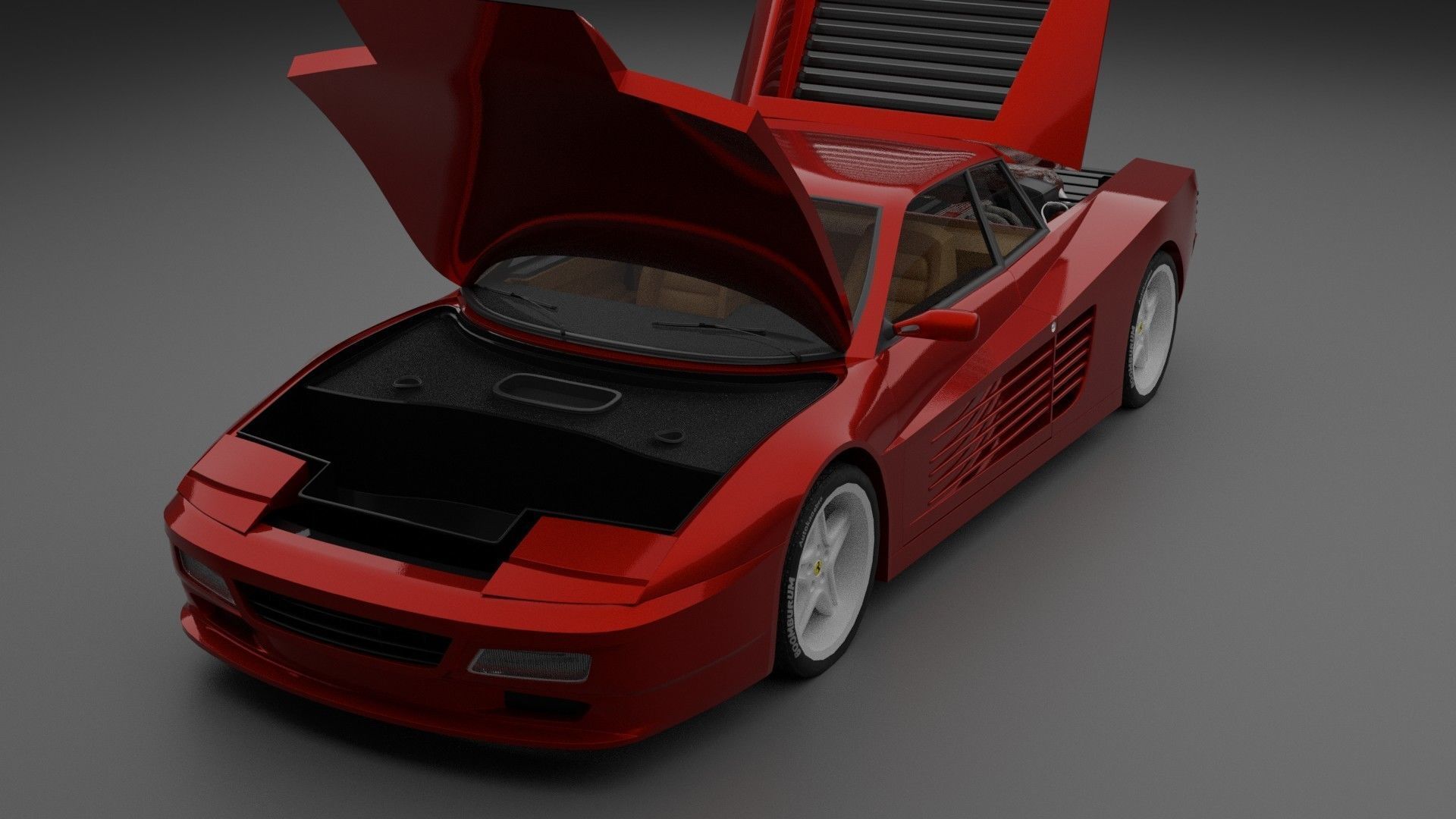 Ferrari 512  3D model_4