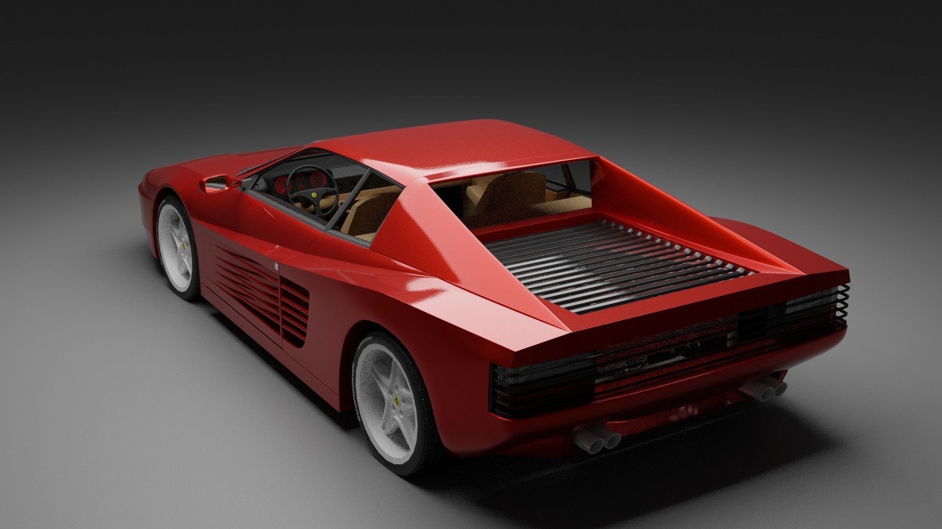 Ferrari 512  3D model_1
