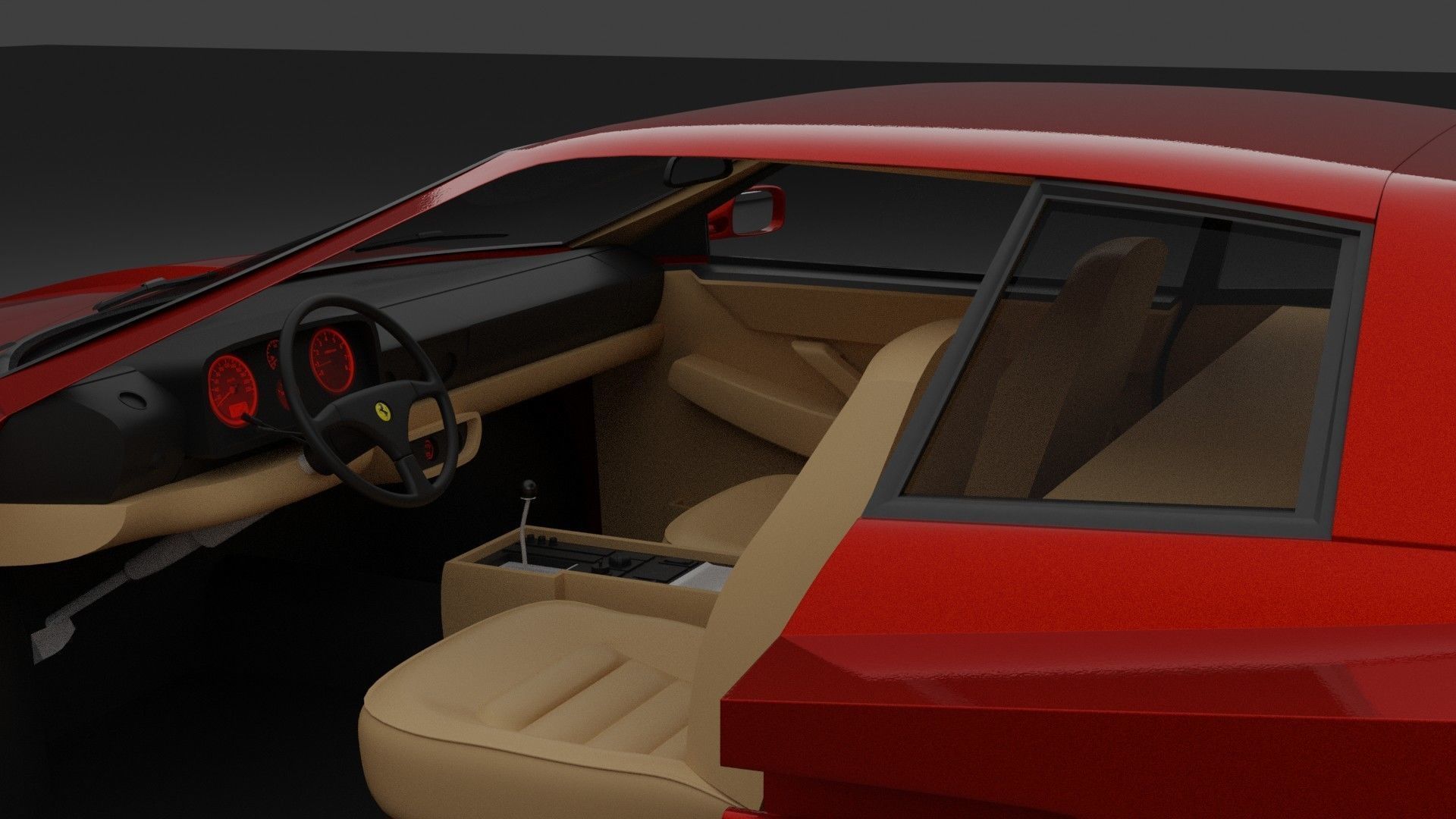 Ferrari 512  3D model_6