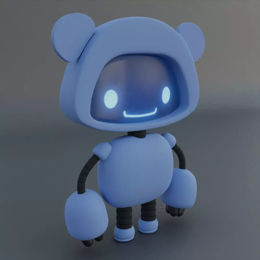 Game Ready Robot Billy  3D model_0